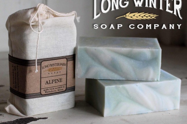 Long Winter Farm's cold-process soaps. ($8 per five-ounce bar)