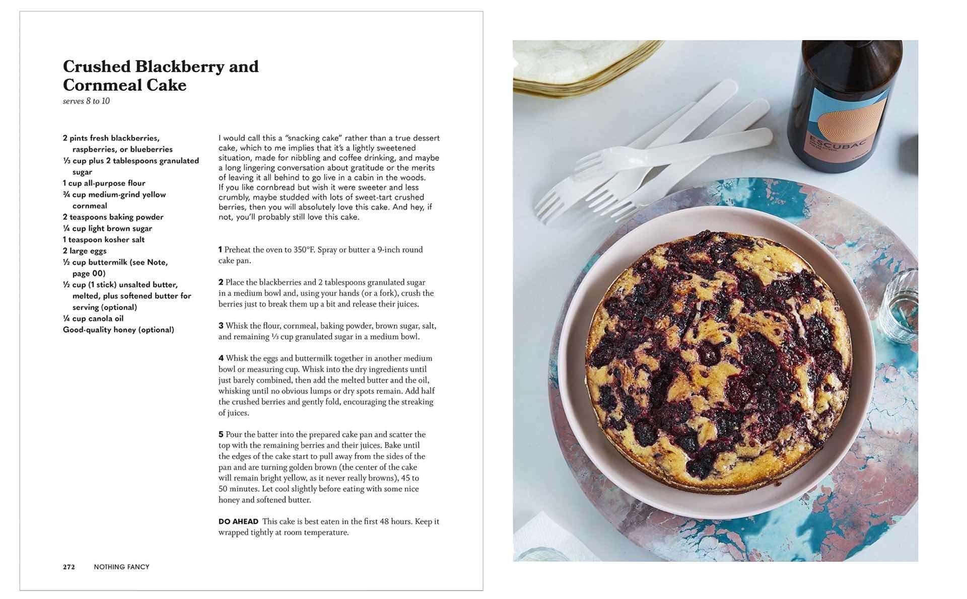 nothing-fancy-cookbook-by-alison-roman-crushed-blackberry-and-cornmeal-cake