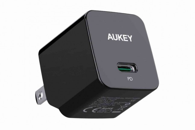 aukey-minima-18w-usb-c-power-delivery-charger