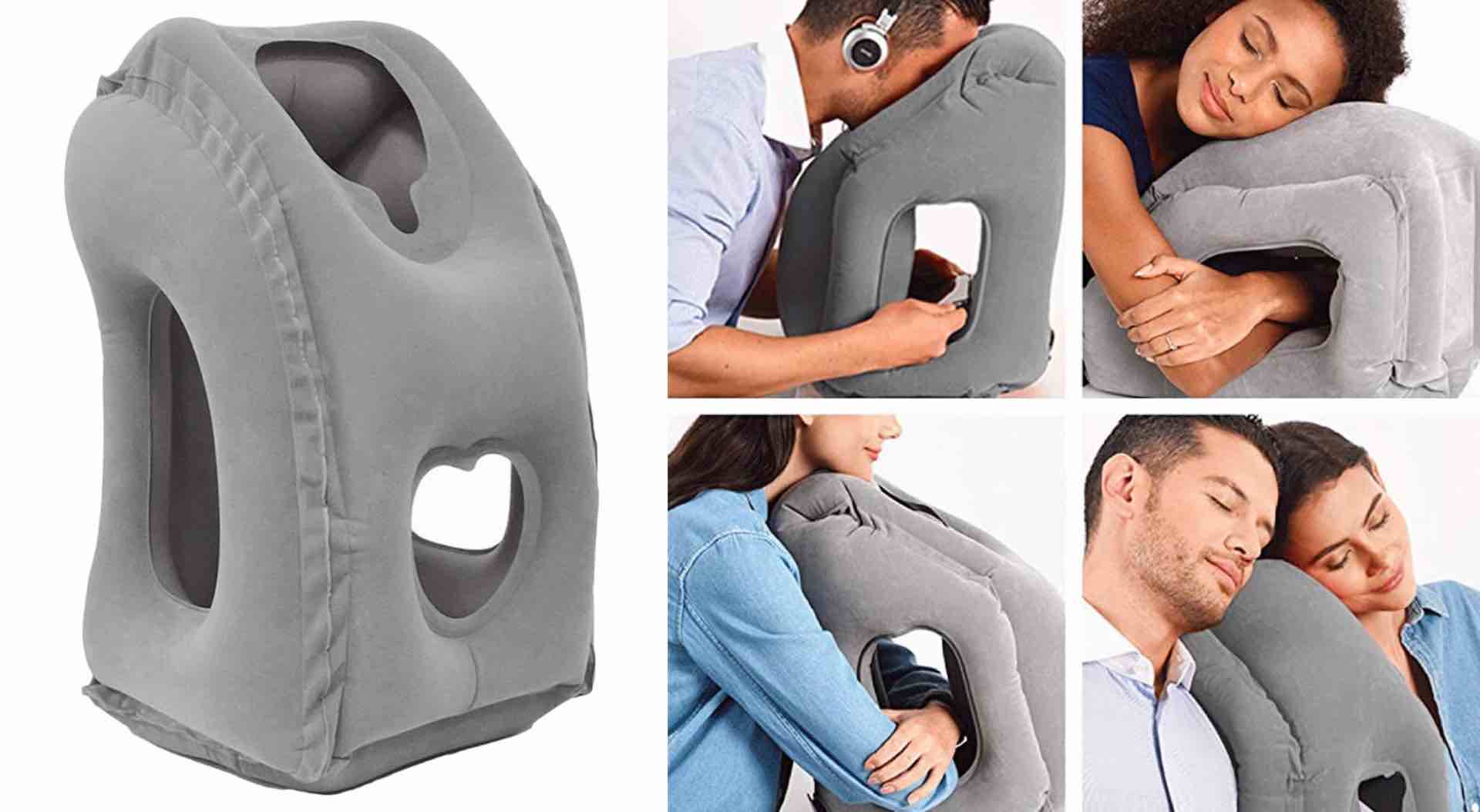 Inflated neck hot sale pillow