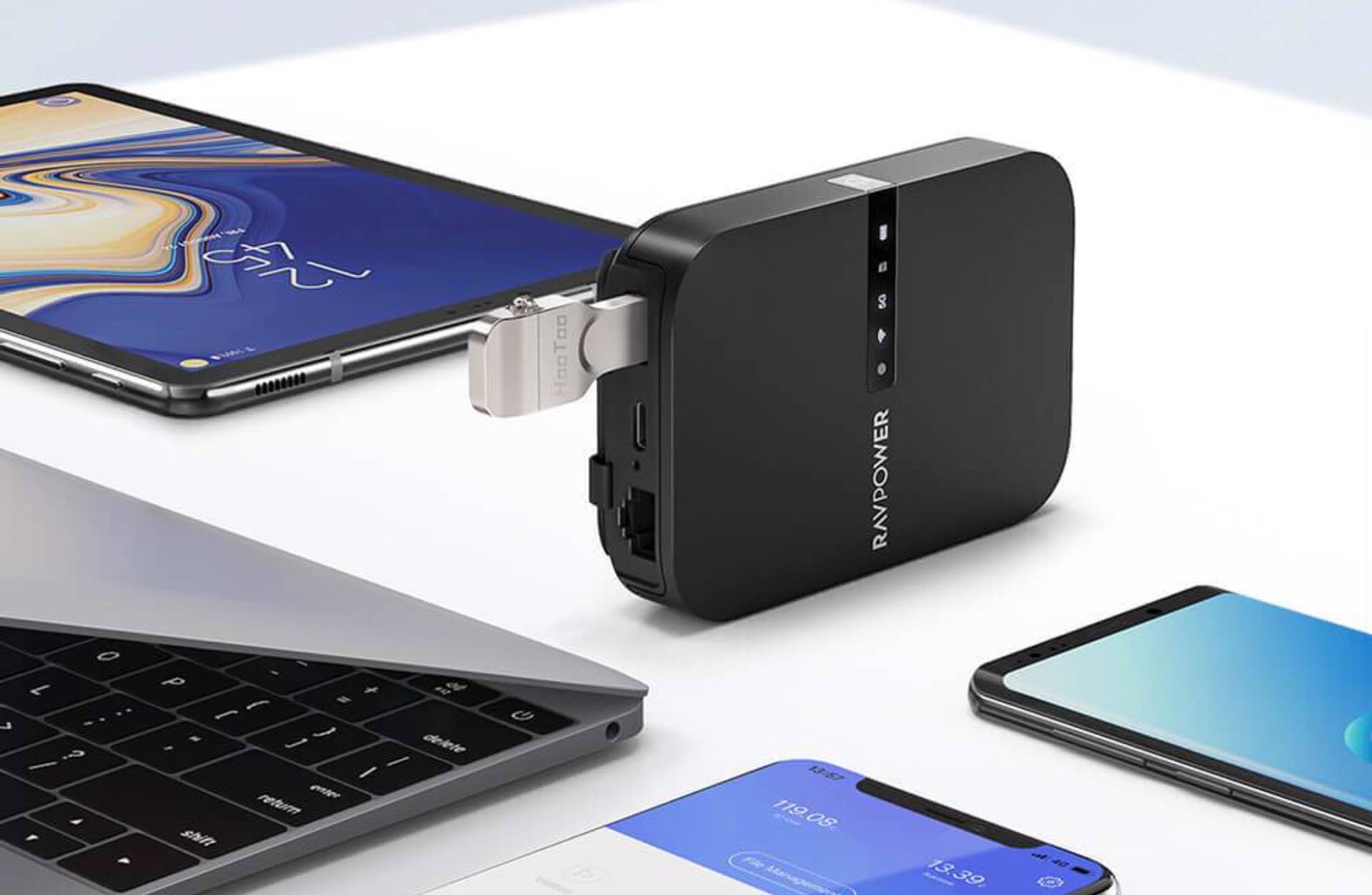 RAVPower FileHub Travel Router with Built-In 6000mAh Power bank $35 Prime  shipped (Reg. $60)