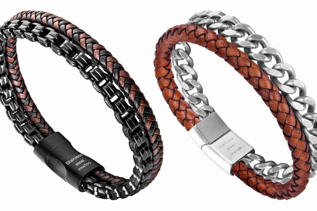 murtoo-leather-and-stainless-steel-mens-bracelets