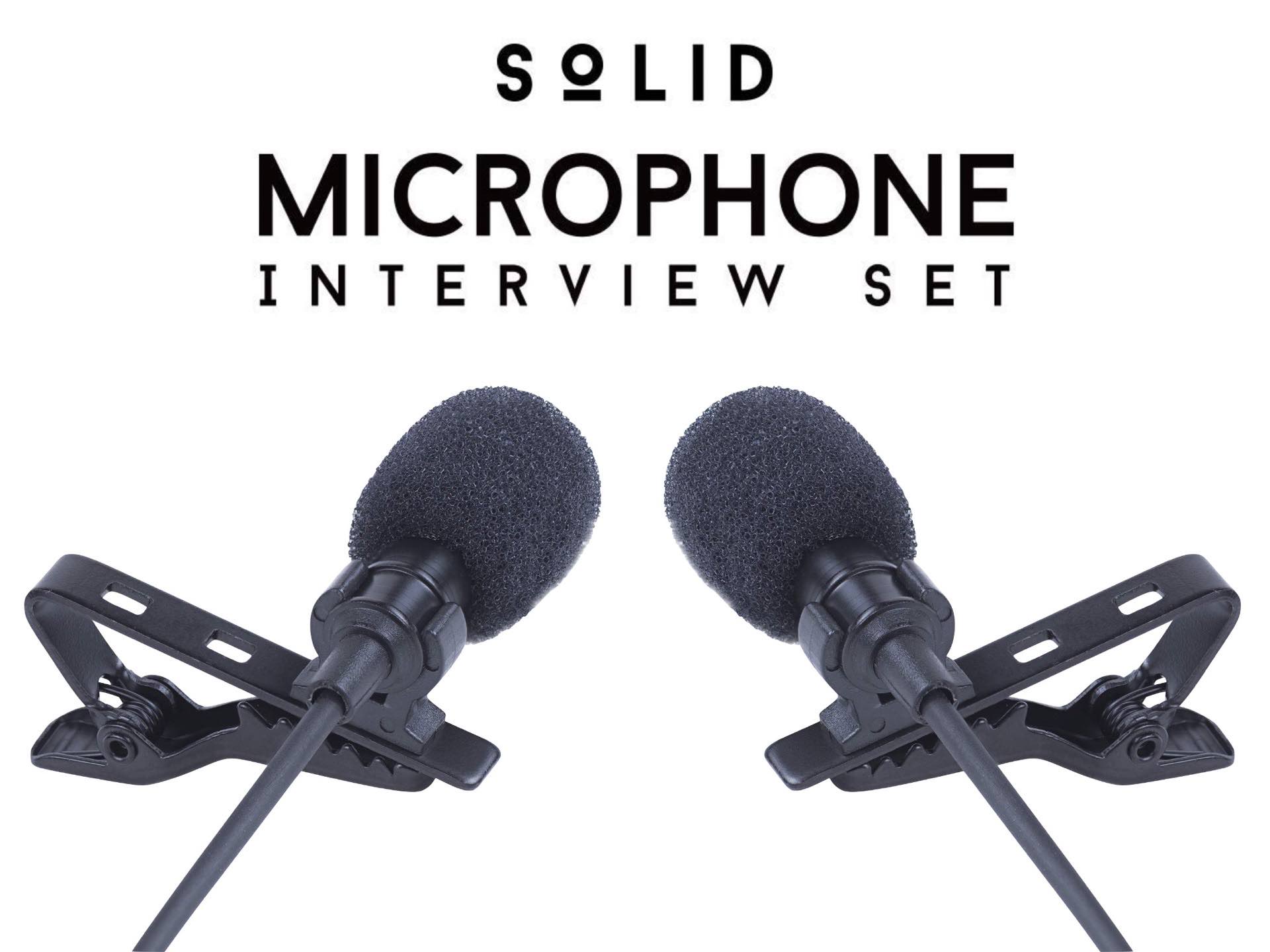 SoLID Dual Lavalier Microphone Interview Set — Tools and Toys