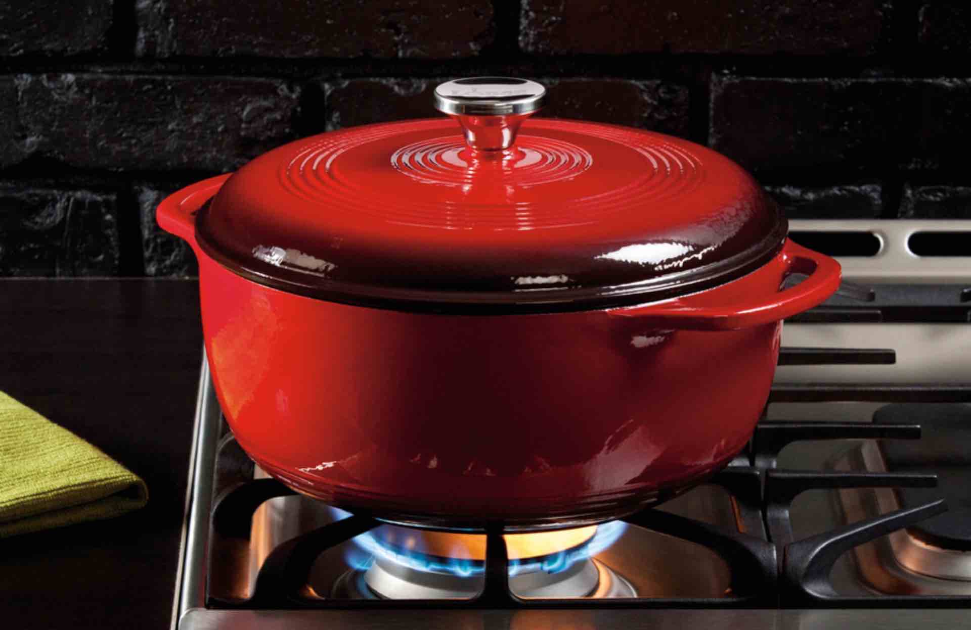 Lodge's enameled cast iron Dutch oven. ($70)