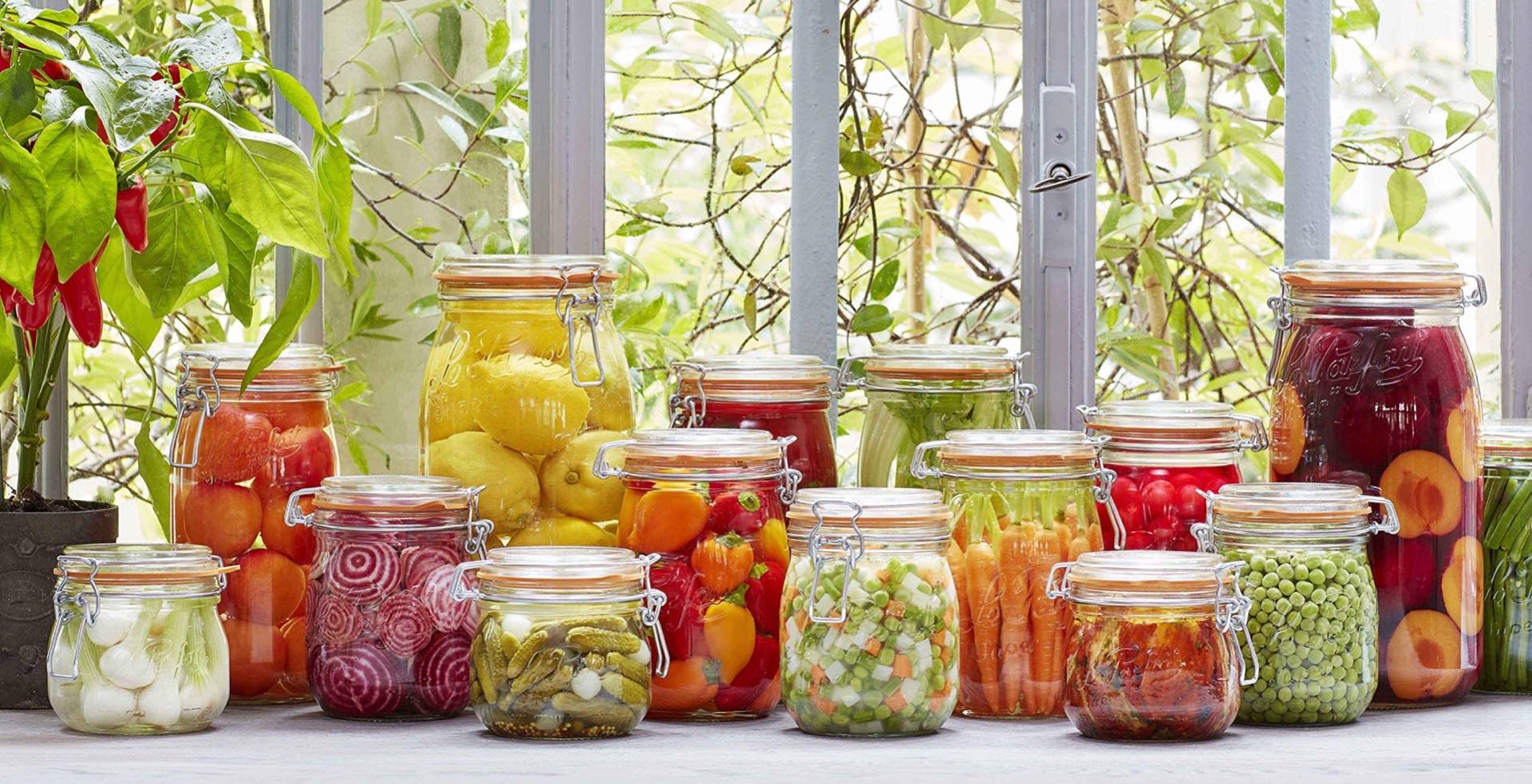 french le parfait jam jar with floral lid