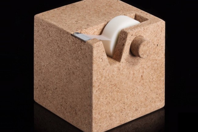 cork-cube-tape-dispenser
