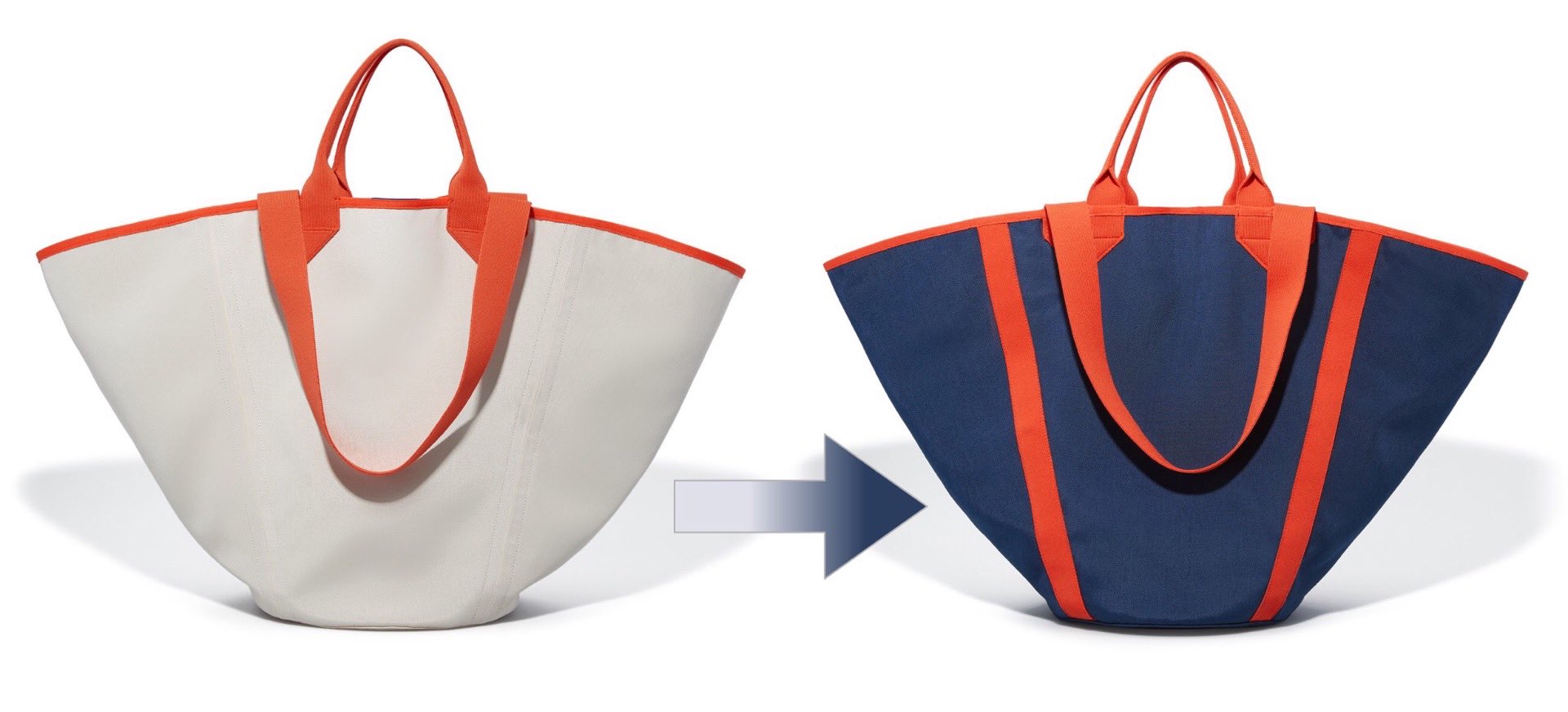 Reversible store beach bag