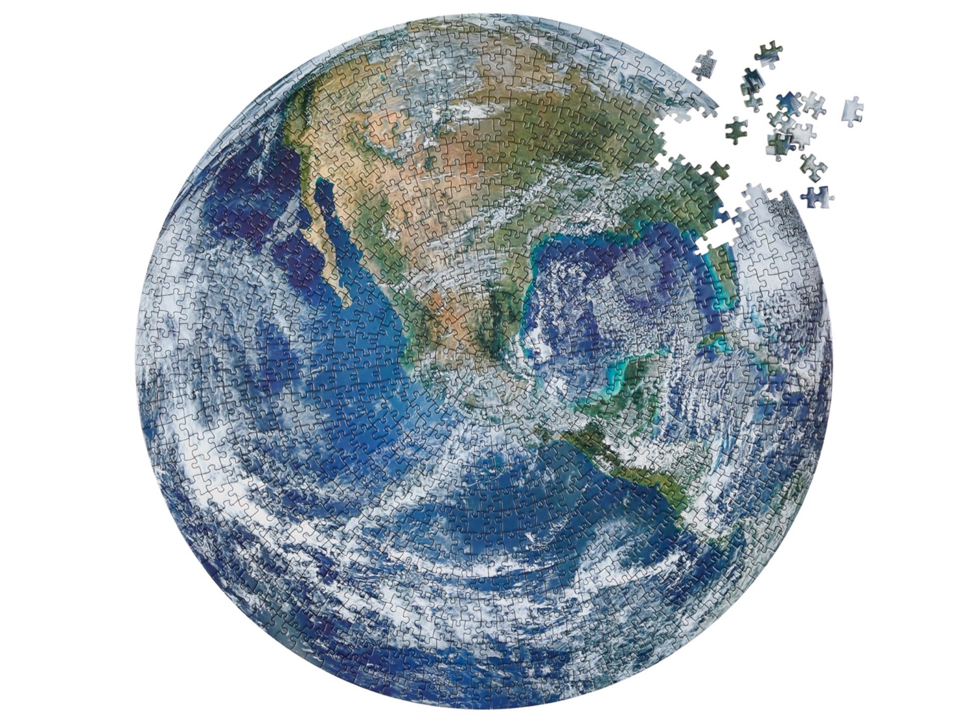 The Earth jigsaw puzzle by Four Point Puzzles. ($25)