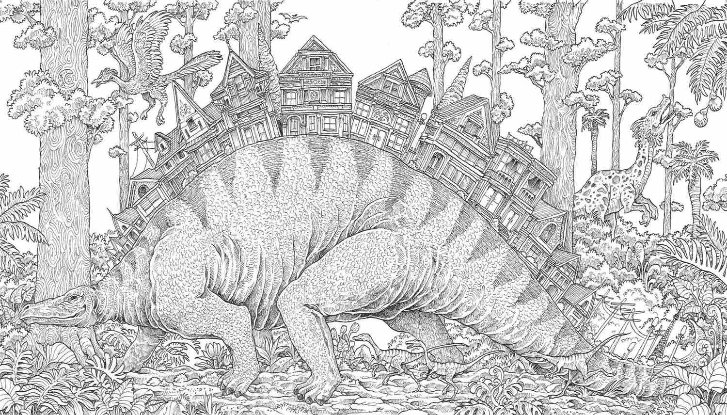 Worlds Within Worlds Coloring Book by Kerby Rosanes — Tools and Toys