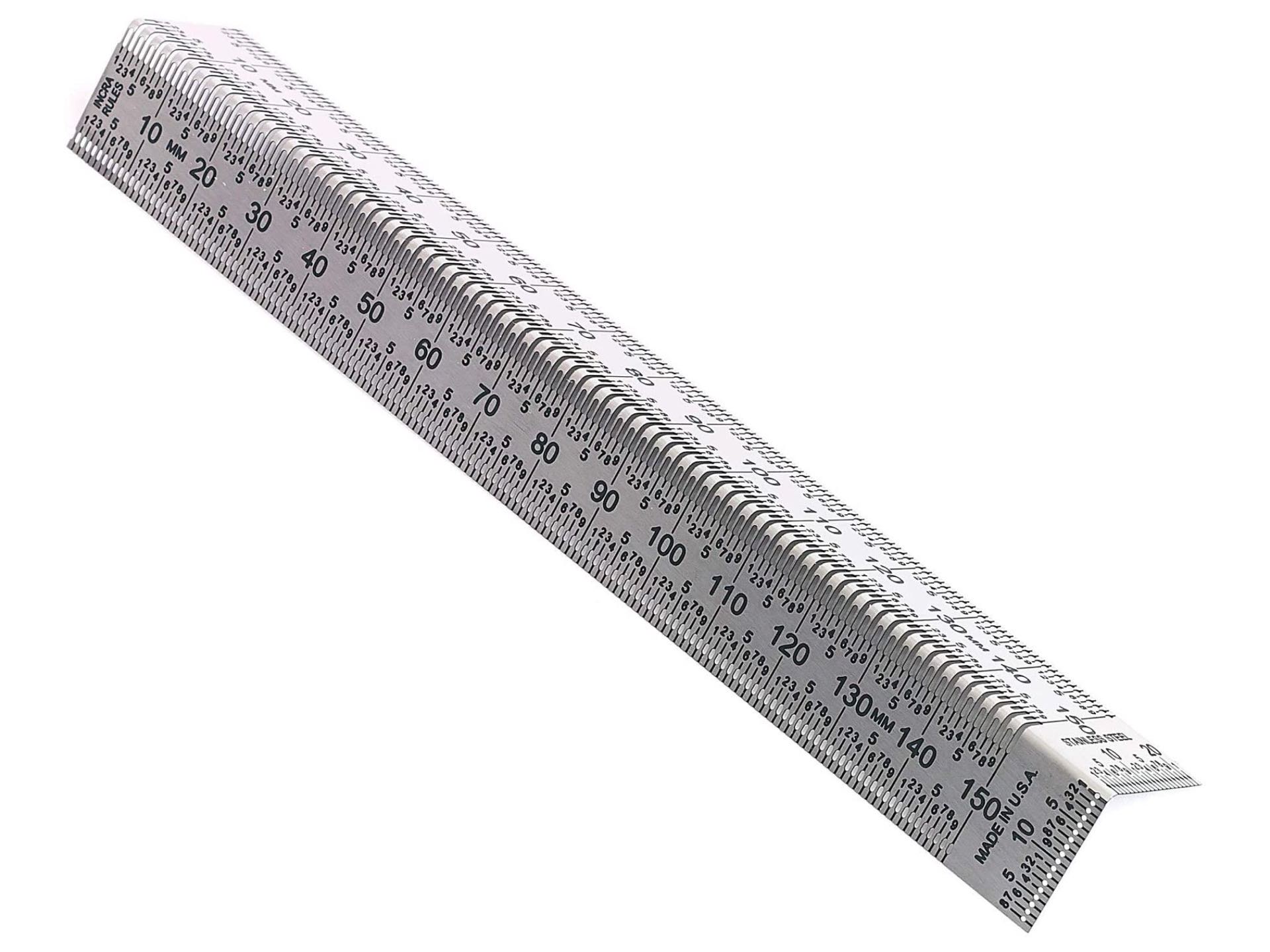 Flexible Stainless Steel Rulers with Square Corners