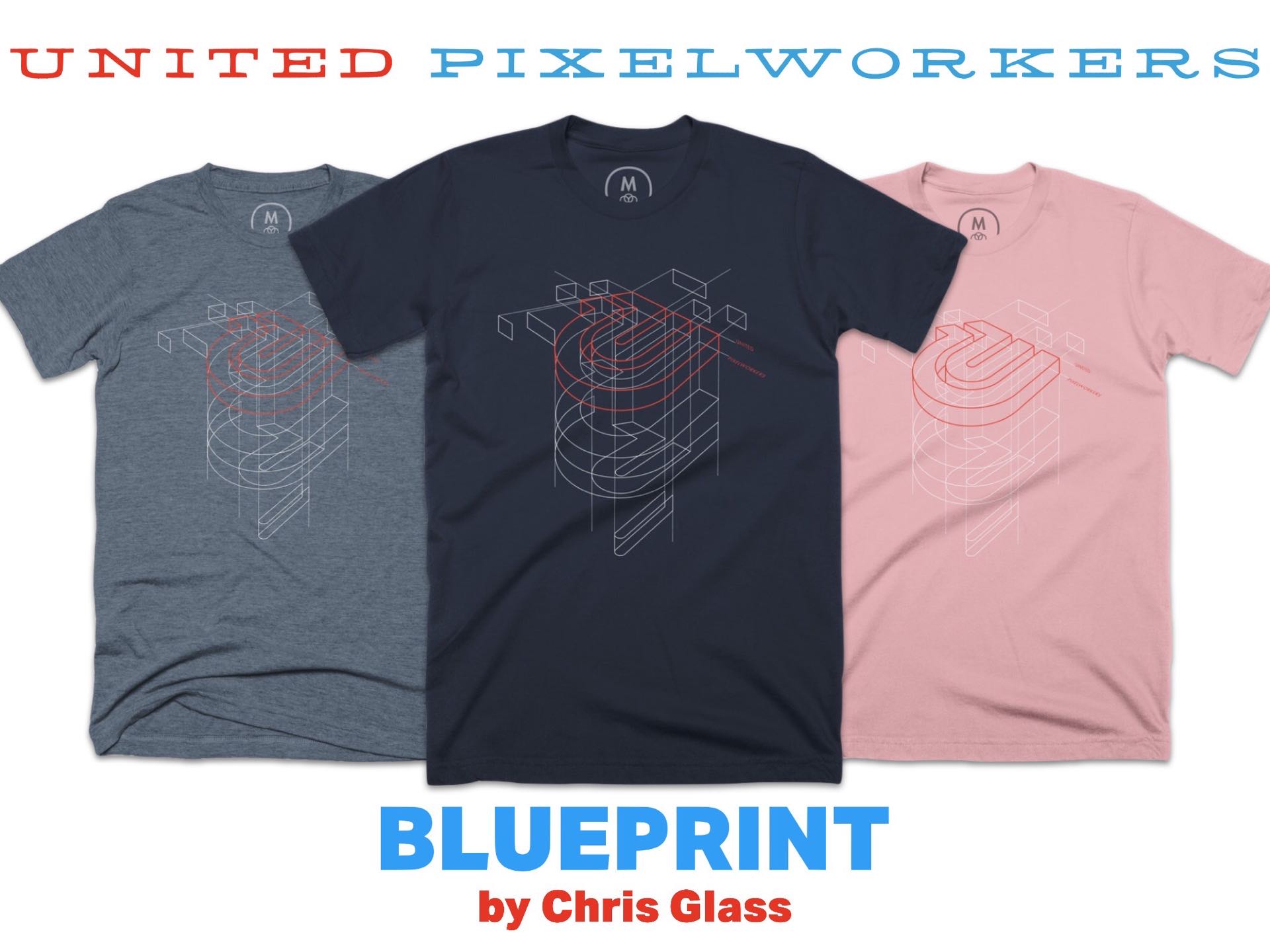 united-pixelworkers-chris-glass-blueprint-graphic-tee