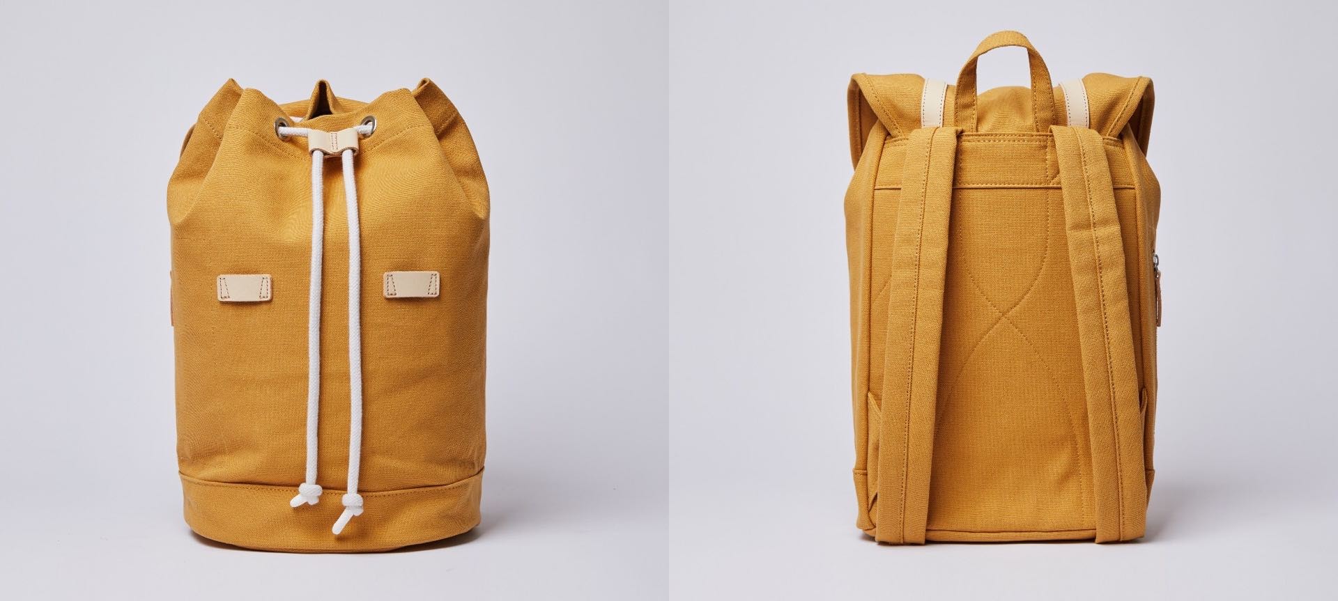 sandqvist-stig-backpack-in-honey-yellow-front-back