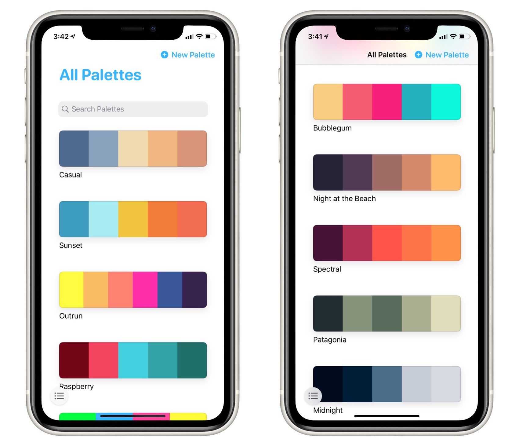 color palette from image app