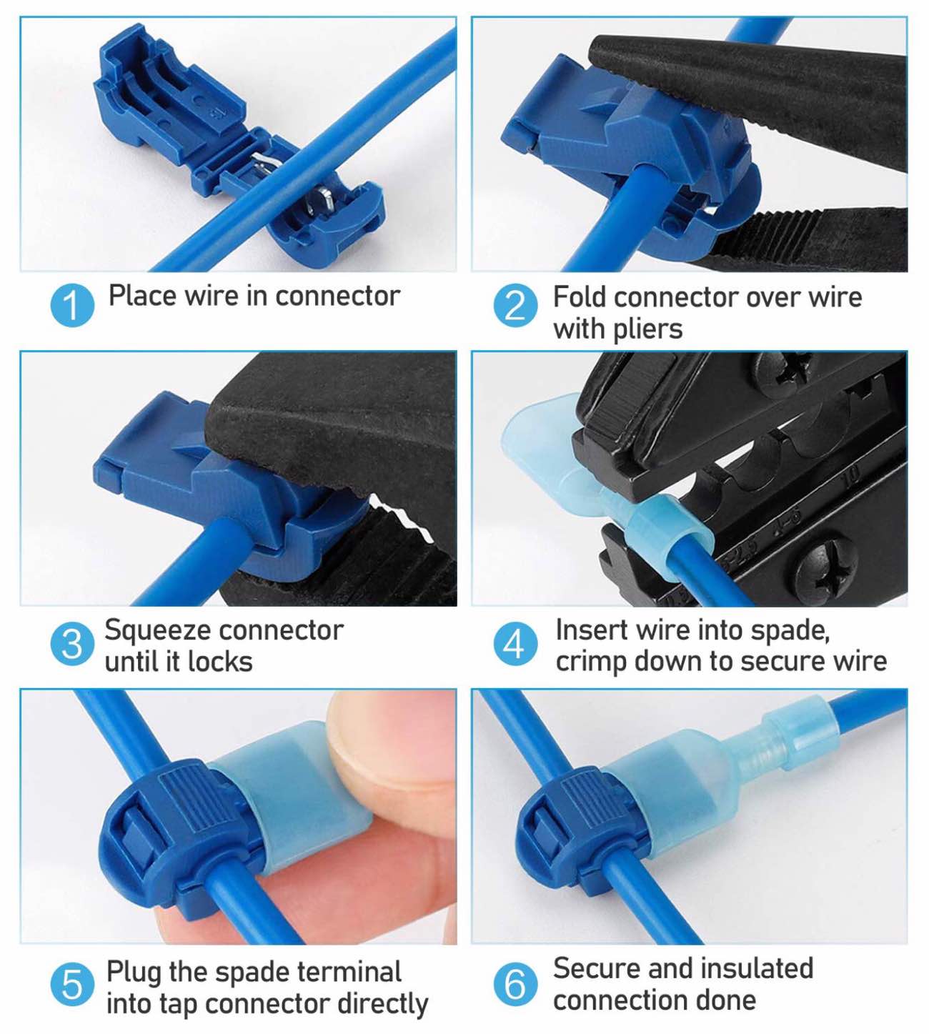 ticonn-quick-splice-t-tap-wire-connector-kit-instructions