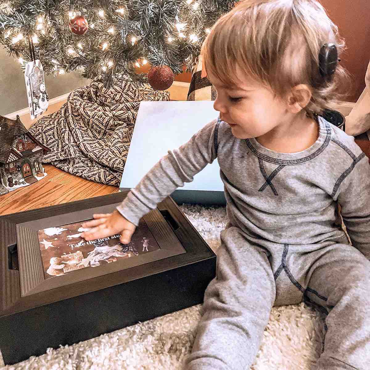 Aura “Mason” smart photo frame. ($199)