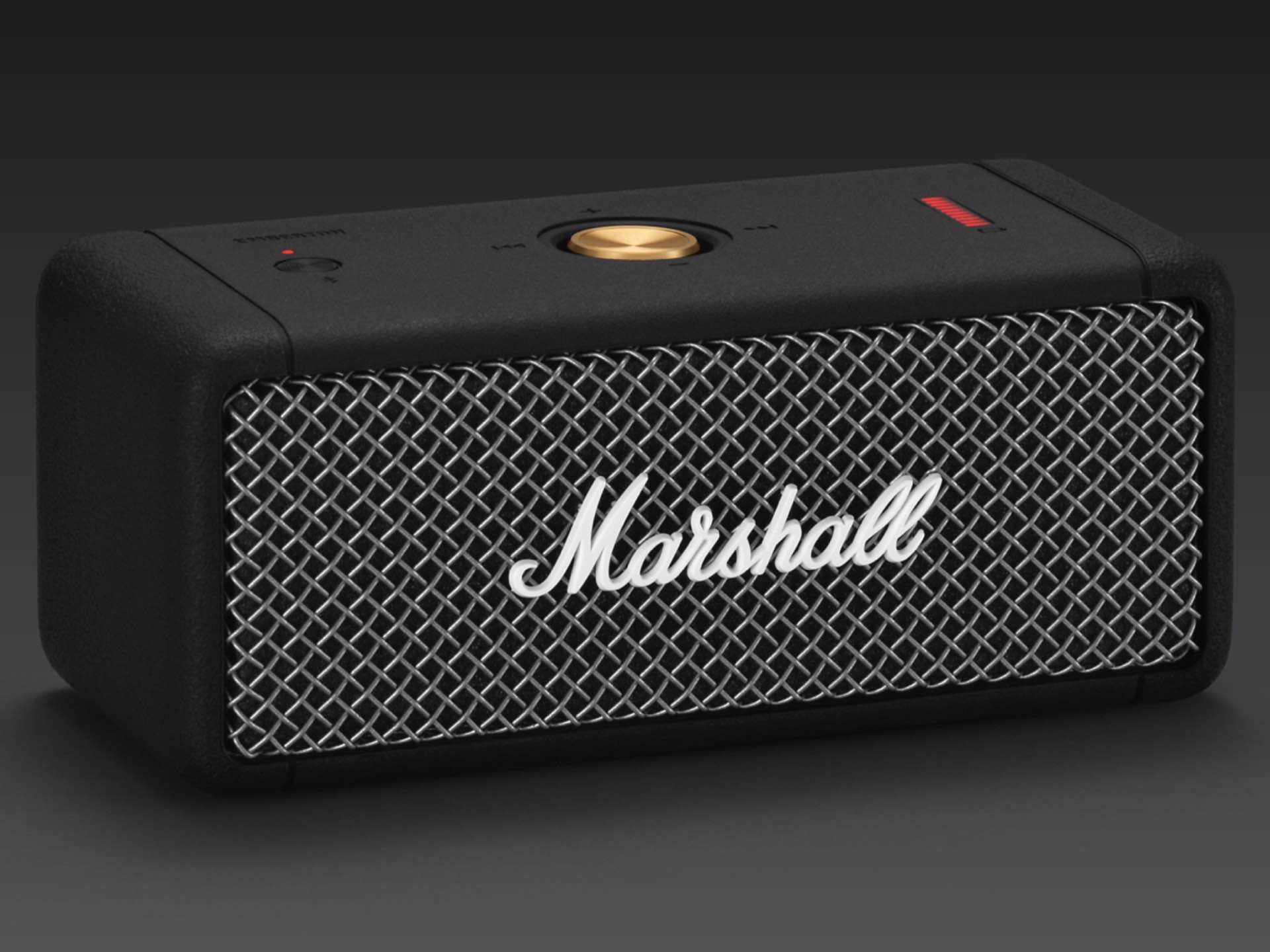 Marshall - Emberton Portable Bluetooth Speaker - Black & Brass