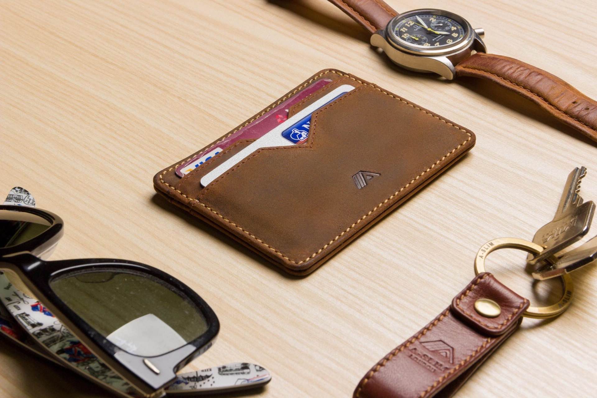 A-SLIM “Yaiba” Slim Leather Card Holder — Tools and Toys