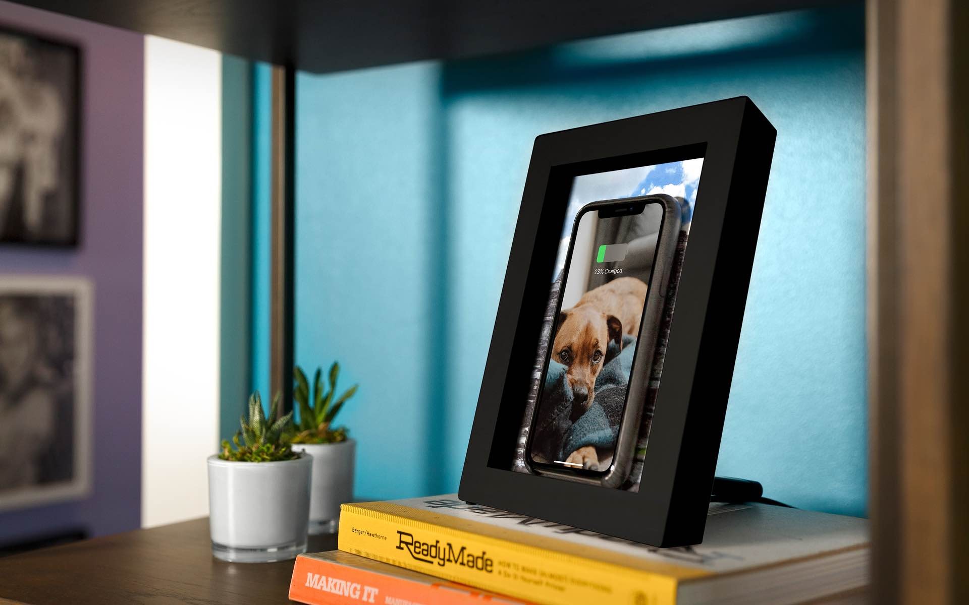 Twelve South PowerPic picture frame & Qi charger. ($59)