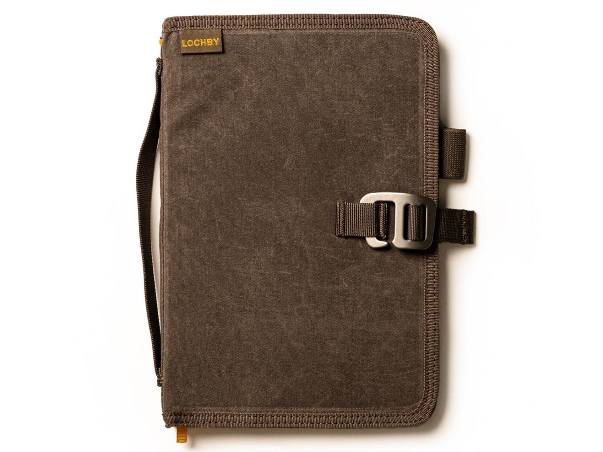 LOCHBY's Field Journal notebook with waxed canvas case. ($49)
