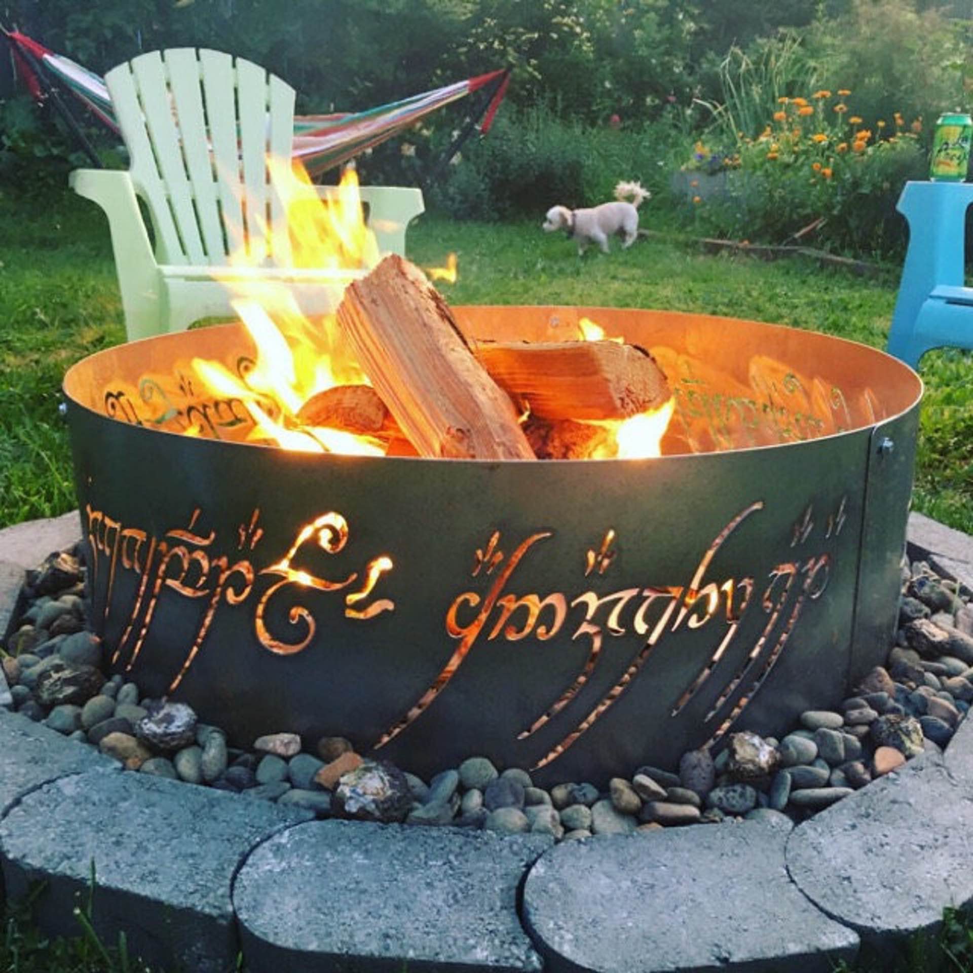 how to use fire pit ring