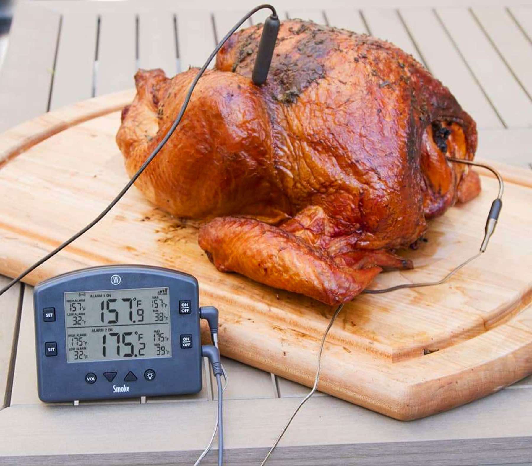 ThermoWorks Smoke X2 Long-Range 2-Channel Wireless BBQ Alarm Thermometer - Blue