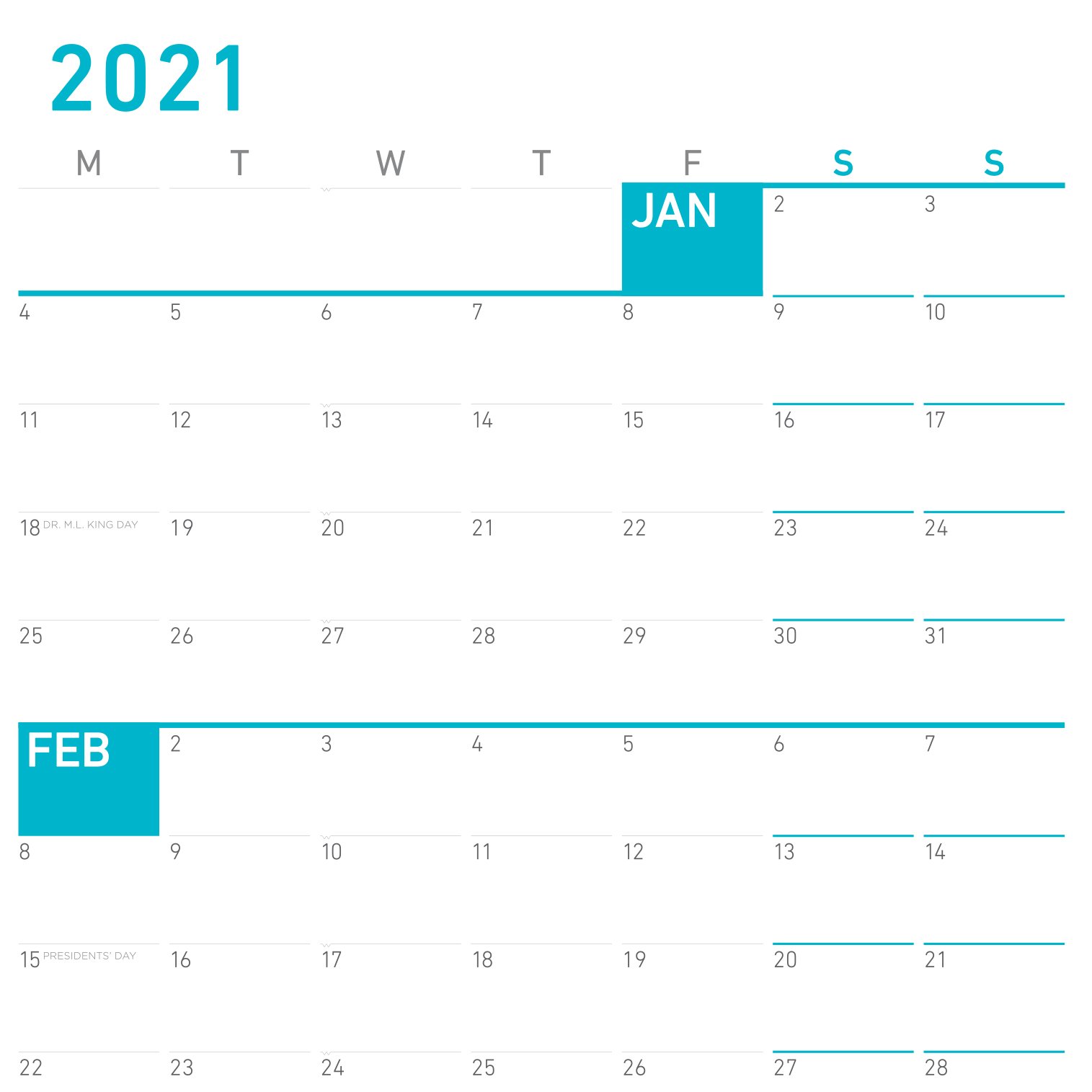 2021-neuyear-wall-calendar-day-squares-closeup