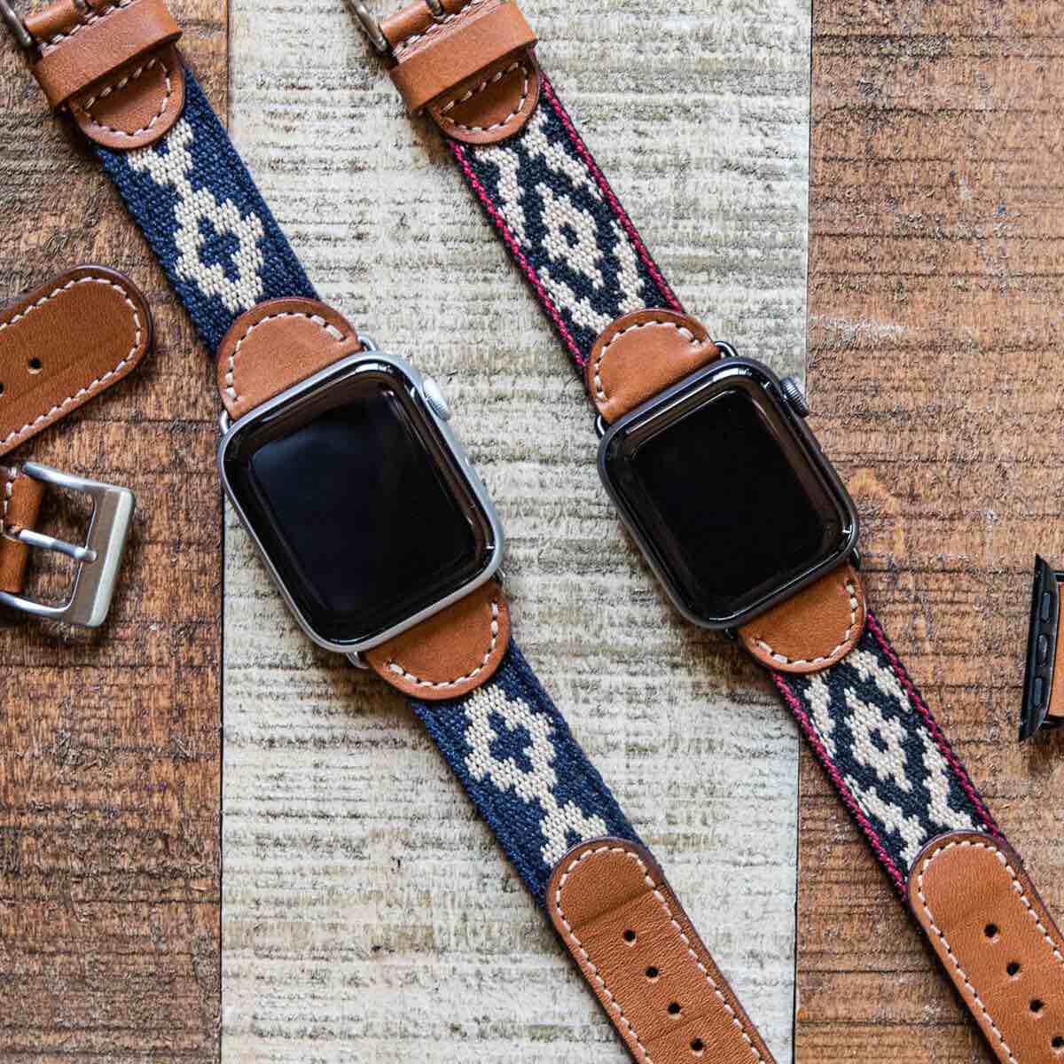 La Matera Apple Watch bands. ($145 each)