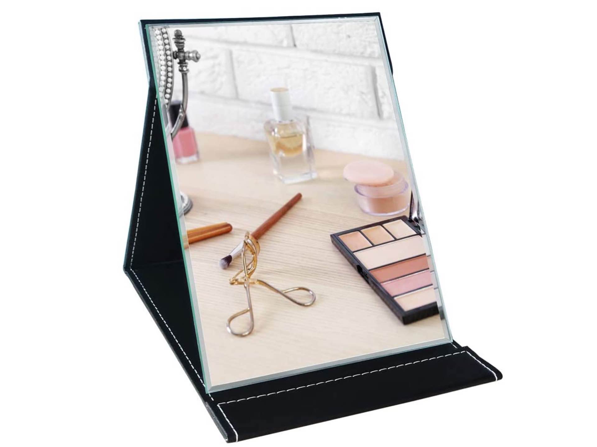 portable-folding-mirror-with-built-in-case-stand