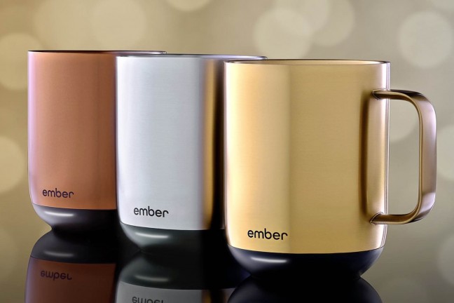 Ember Mug² metallic smart mug. ($130 each)