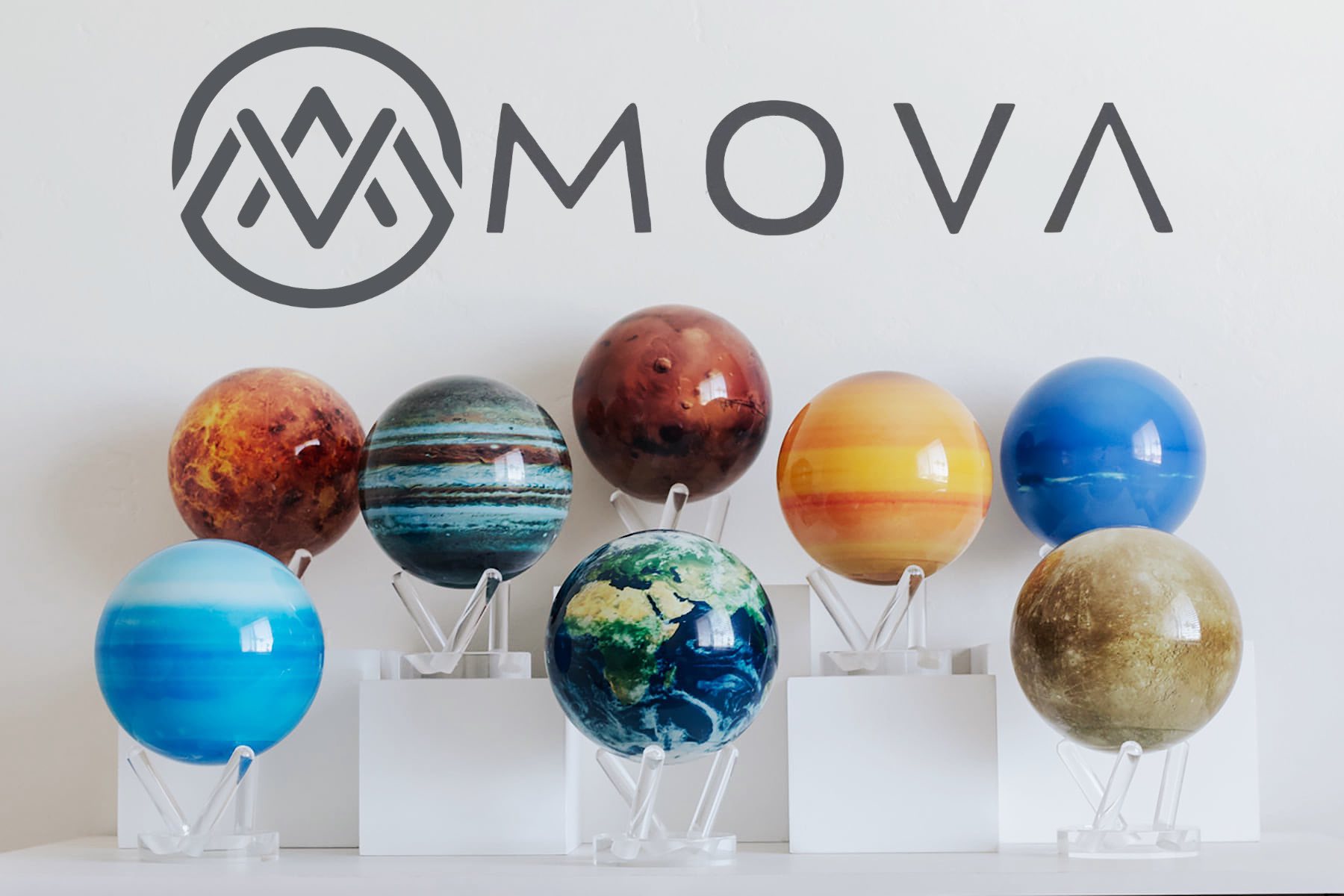 MOVA Solar-Powered Self-Rotating Desk Globes — Tools and Toys