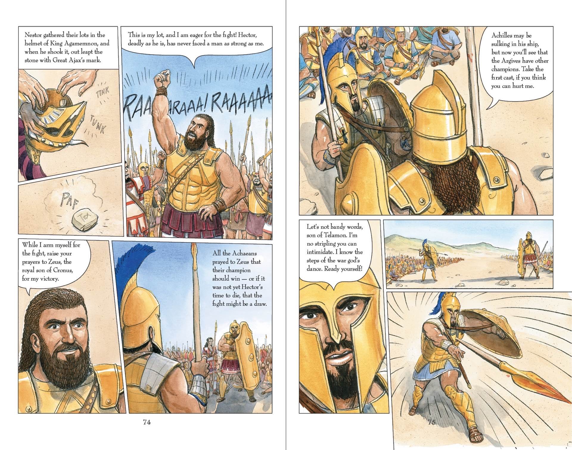 Pages from The Iliad