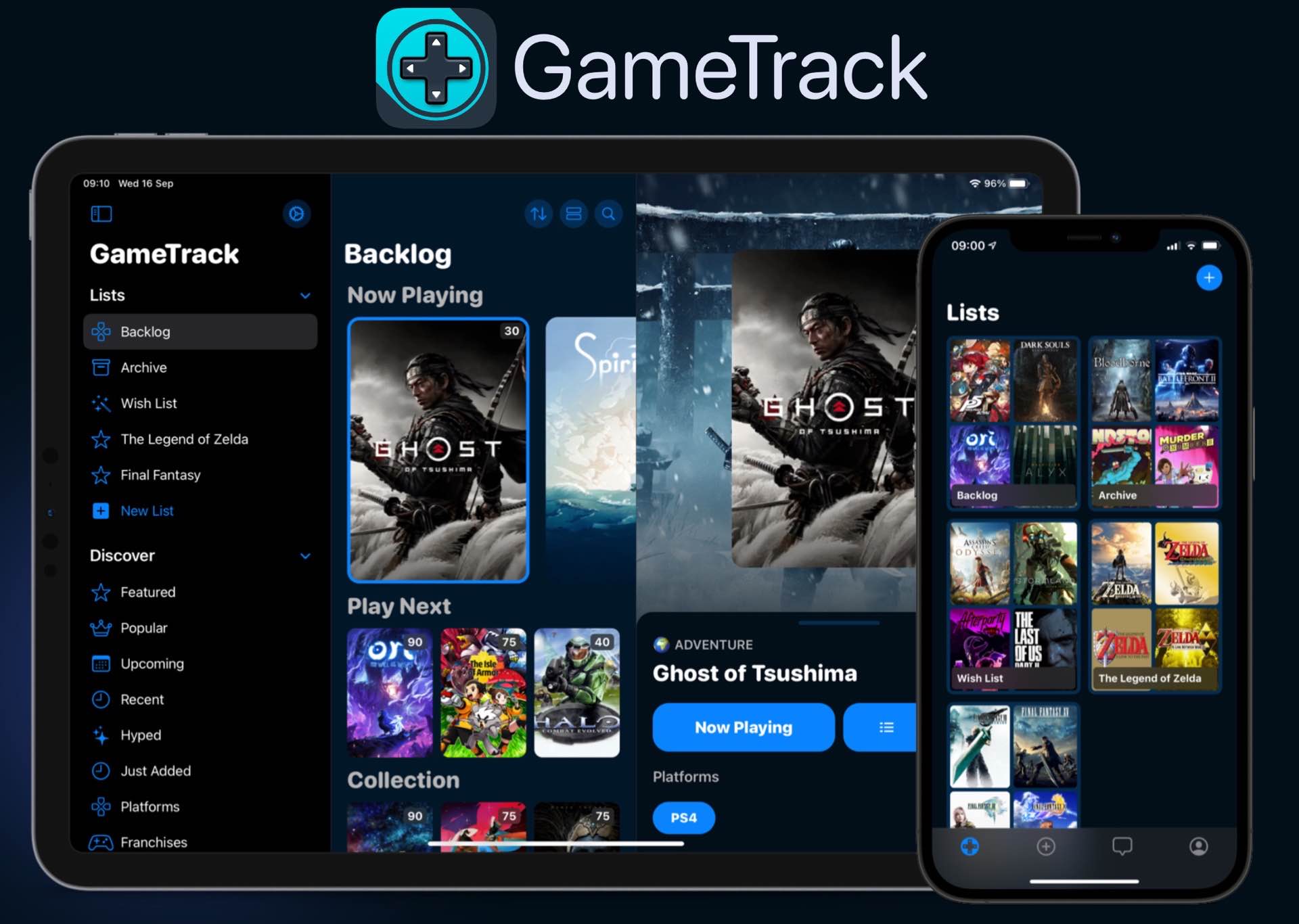 GameTrack for iOS, iPadOS, and macOS — Tools and Toys