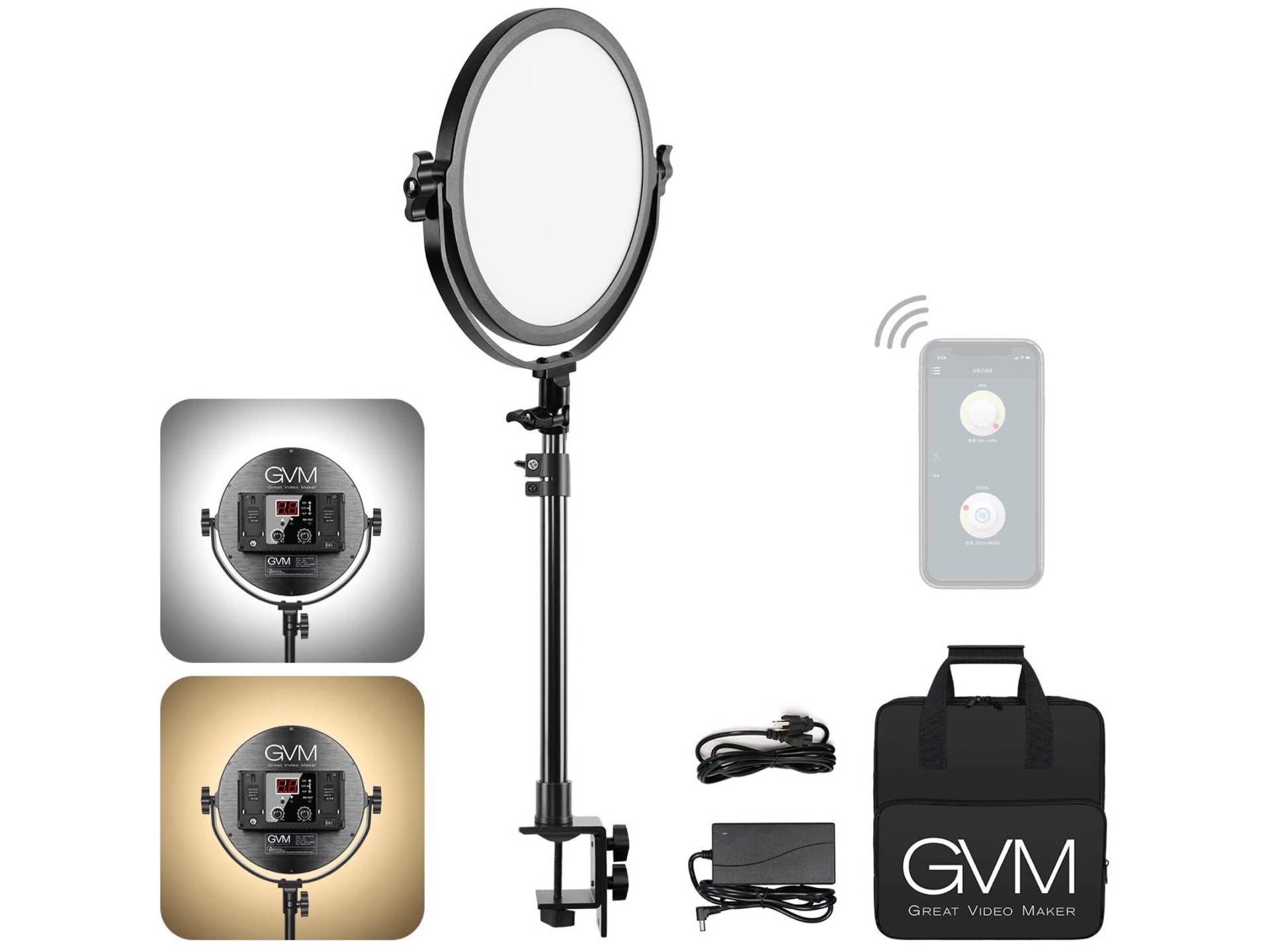 GVM Desk-Mounted 10.6″ LED Light Panel