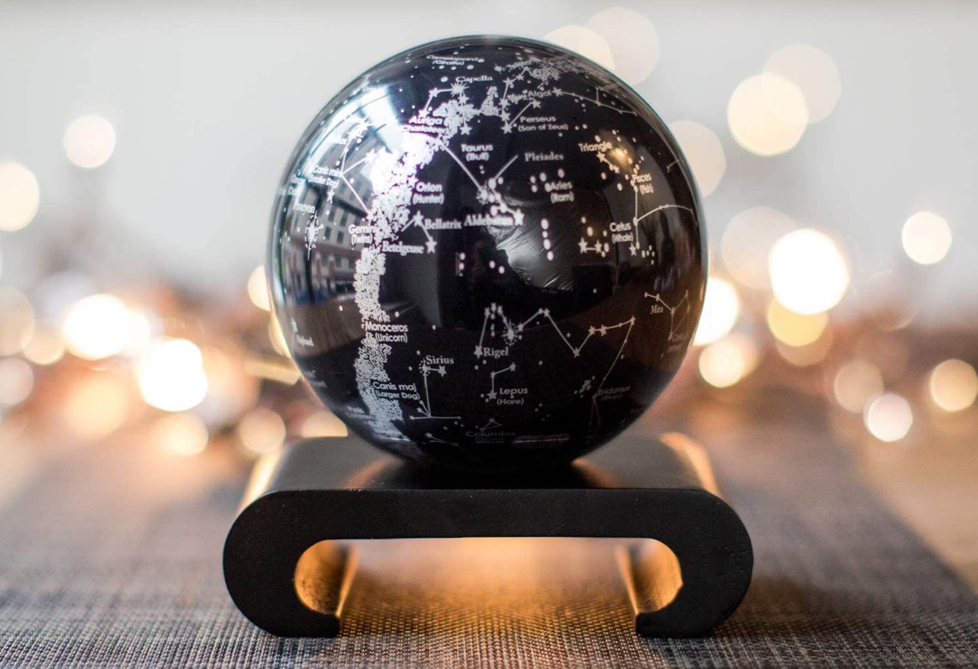 MOVA self-rotating globes. ($180 for a 4.5" globe, $280 for a 6" globe)