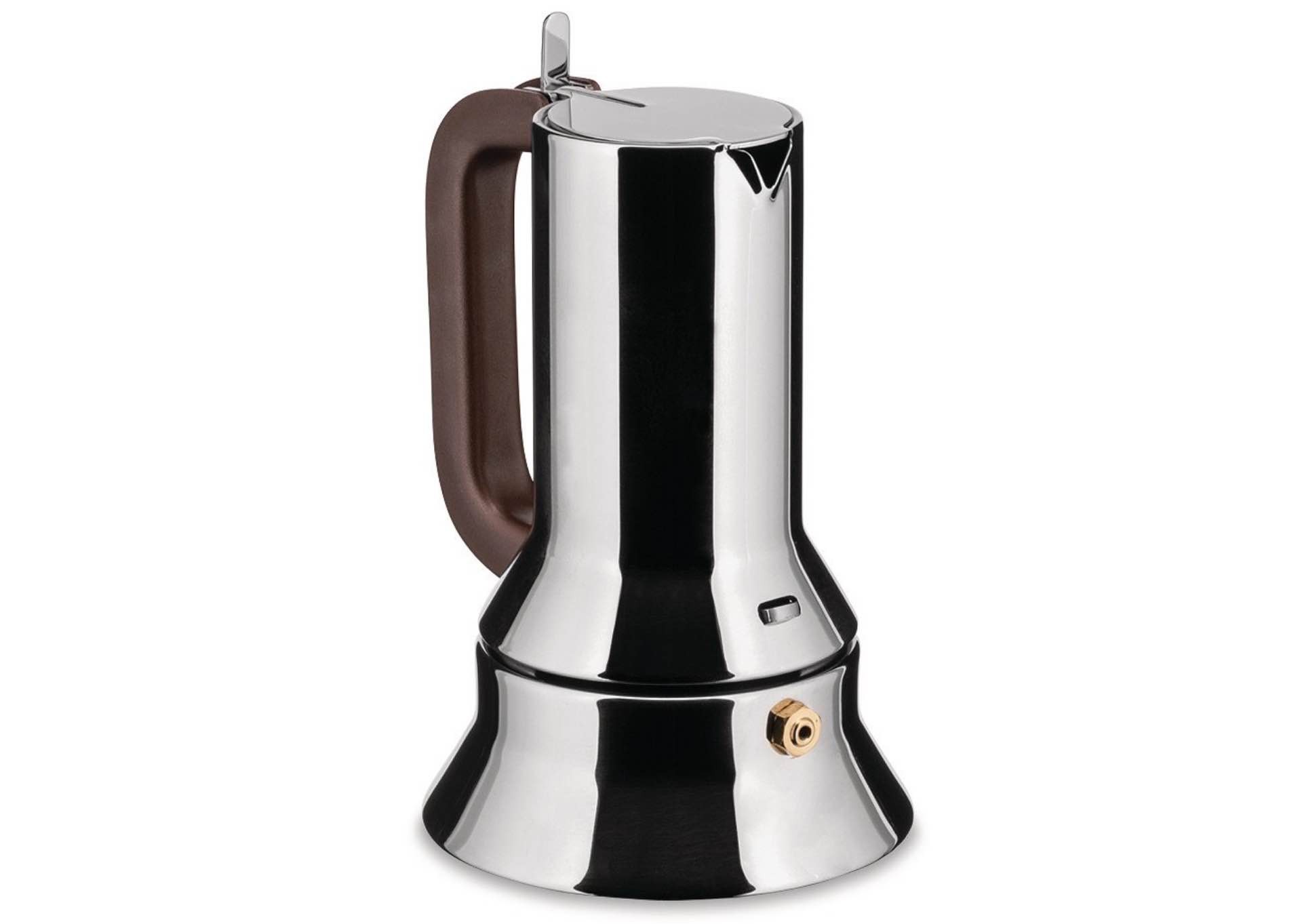 The Alessi 9090 stovetop espresso maker. ($121 for the 6-cup version)