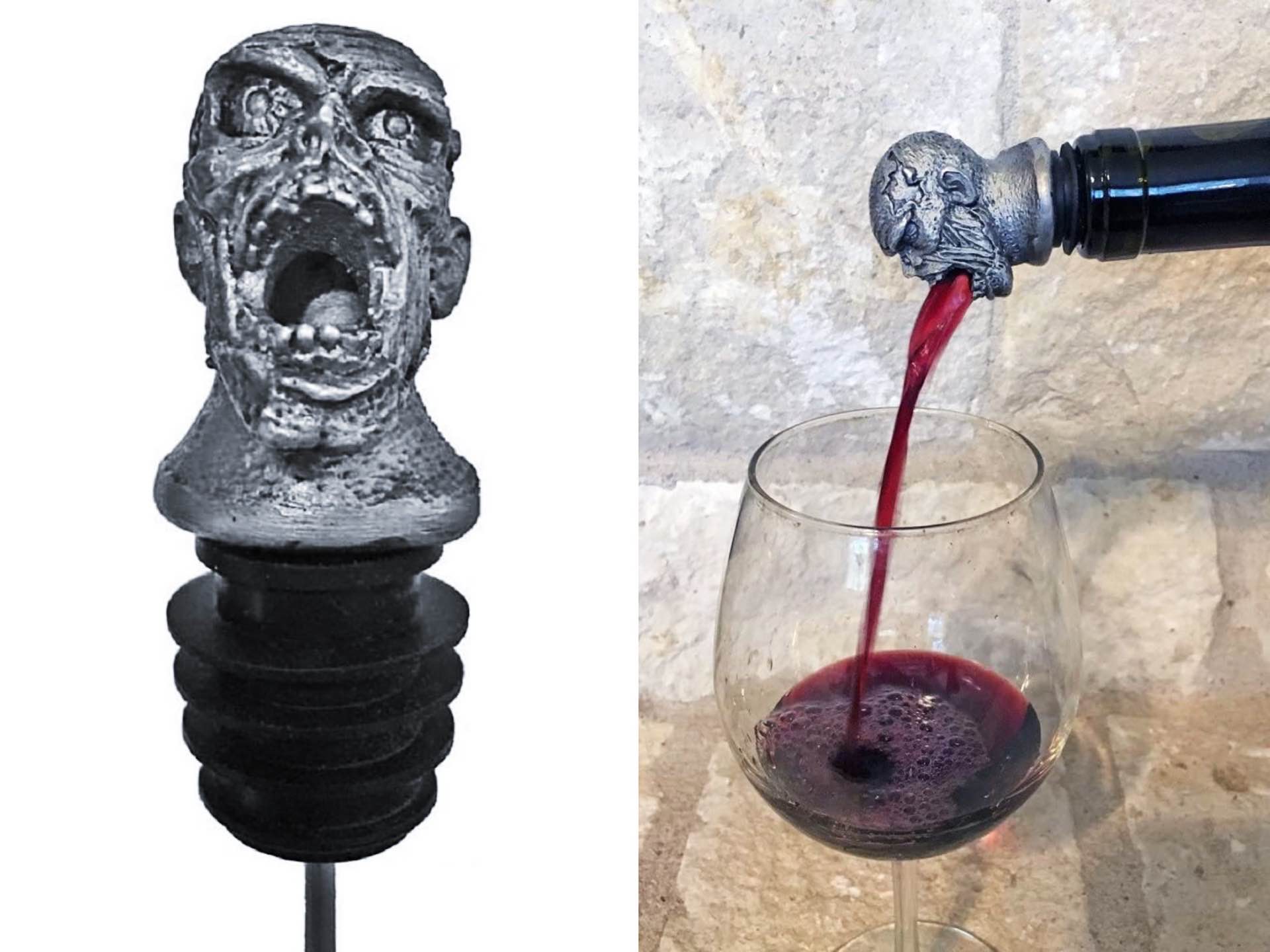 Minister Teleurgesteld Harmonisch Zombie Head Wine Aerator Pourer — Tools and Toys