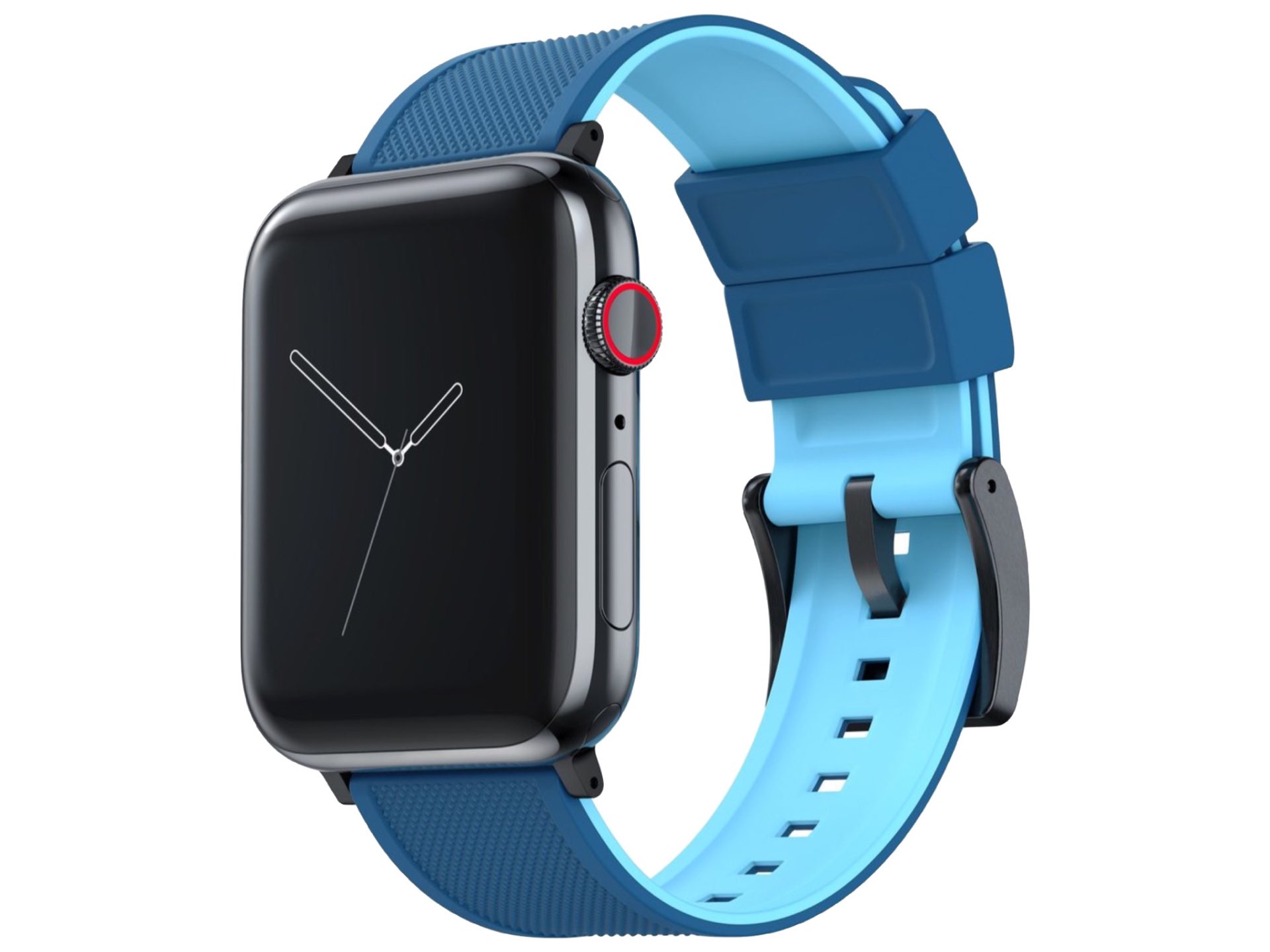 barton-watch-bands-elite-silicone-strap-for-apple-watch-flatwater-blue-black-pvd-hardware