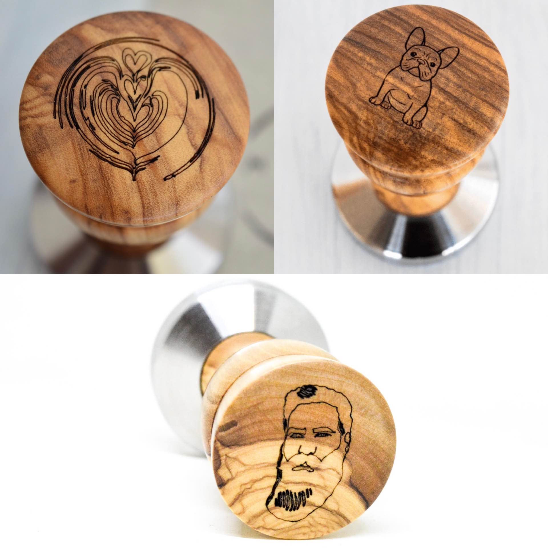 Mussa's Handmade “Hera” Wooden Espresso Tampers — Tools and Toys