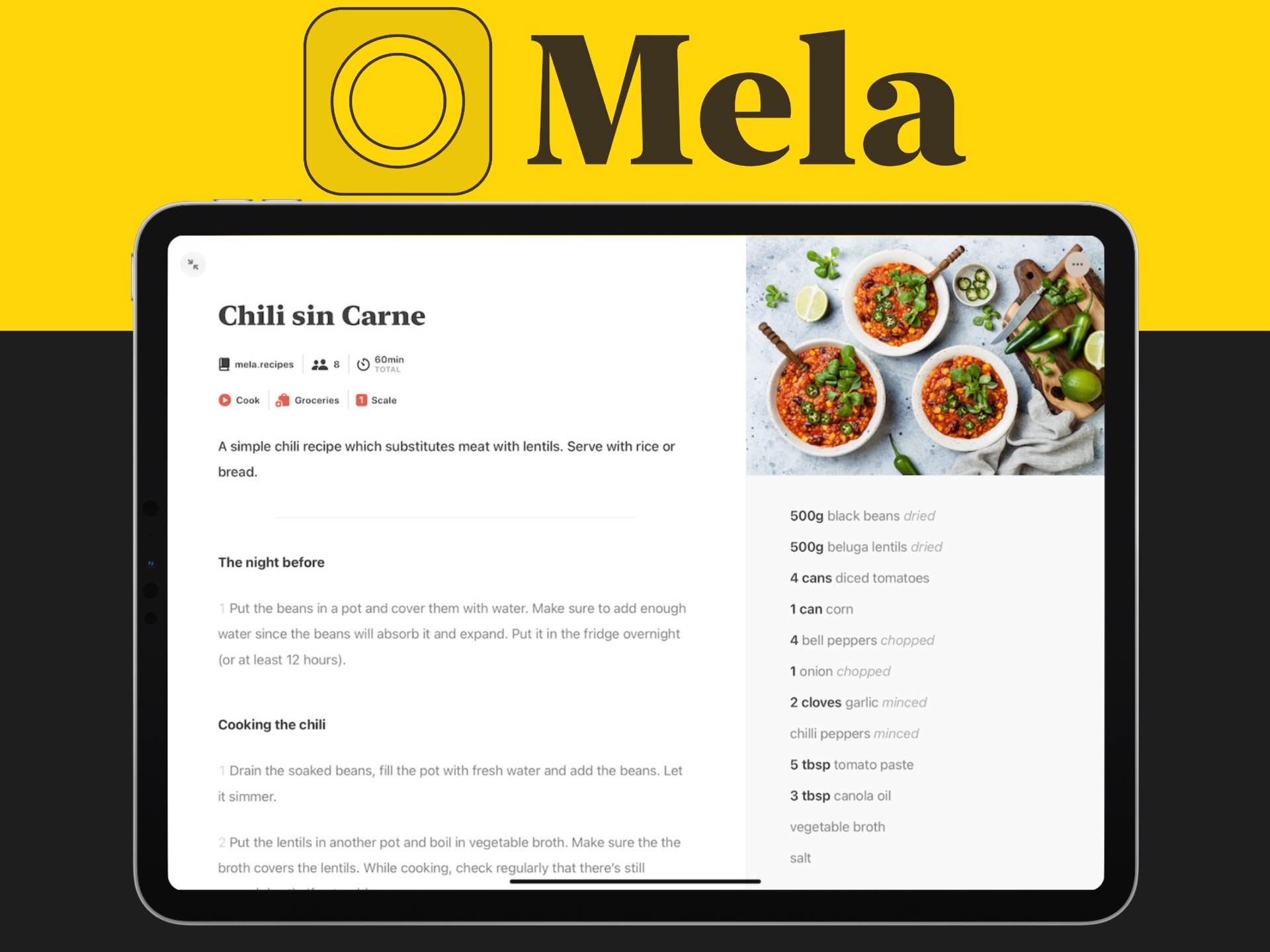 mela recipe app