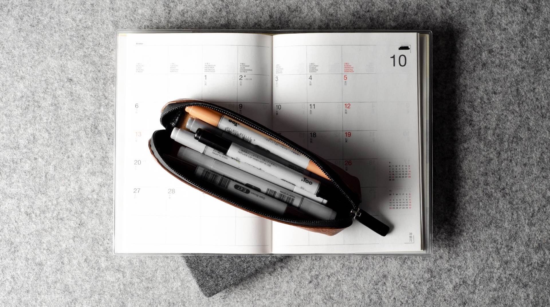 hard-graft-fat-stick-pencil-pen-case-on-calendar