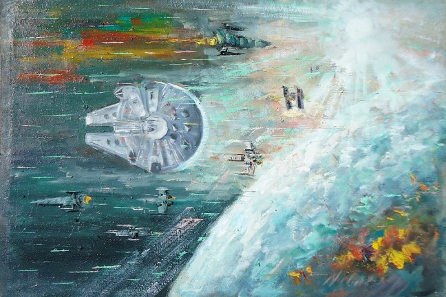 Star Wars oil paintings by Naci Caba. (Prices vary)