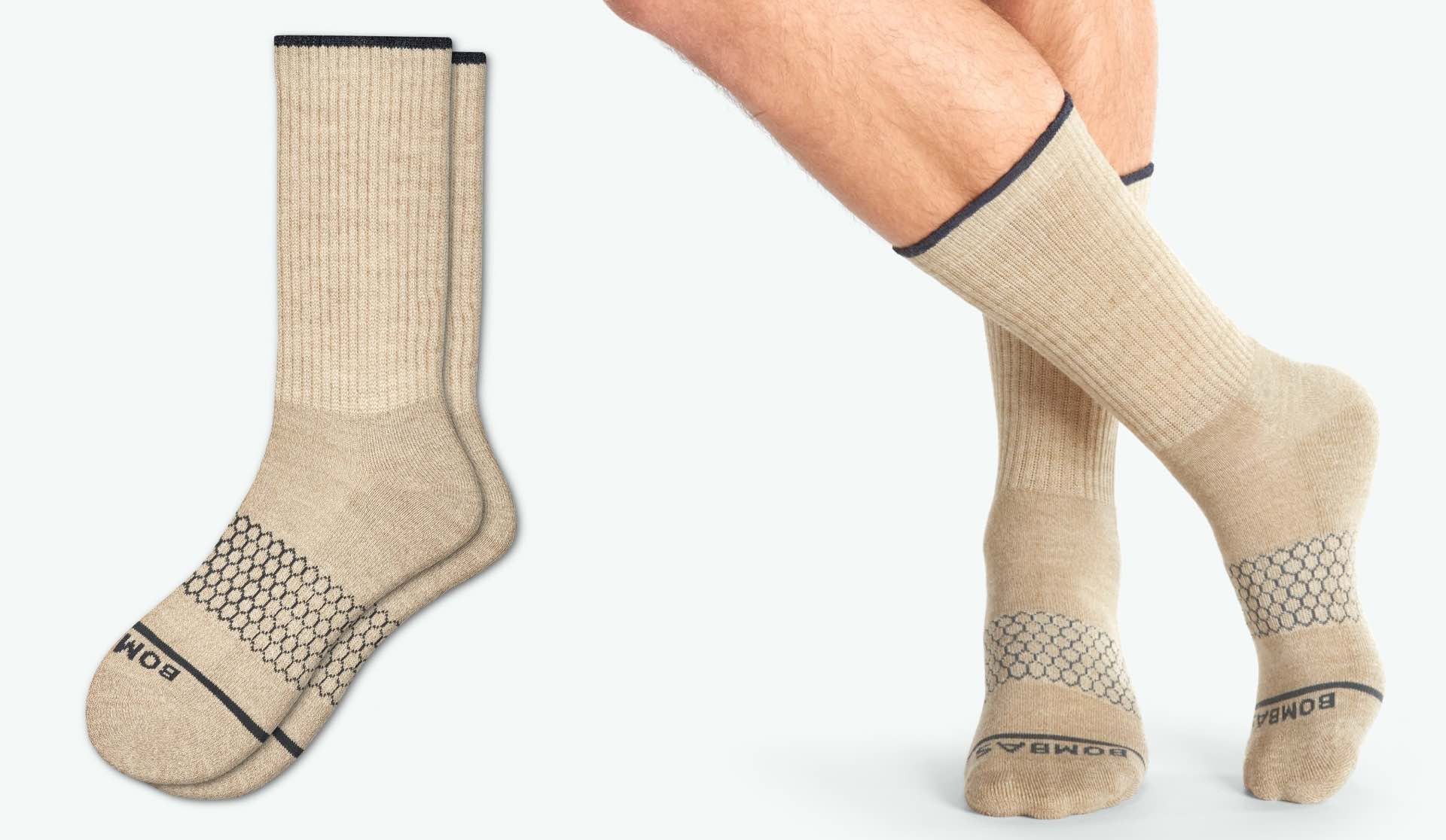 Bombas men's merino wool calf socks. ($20 per pair)
