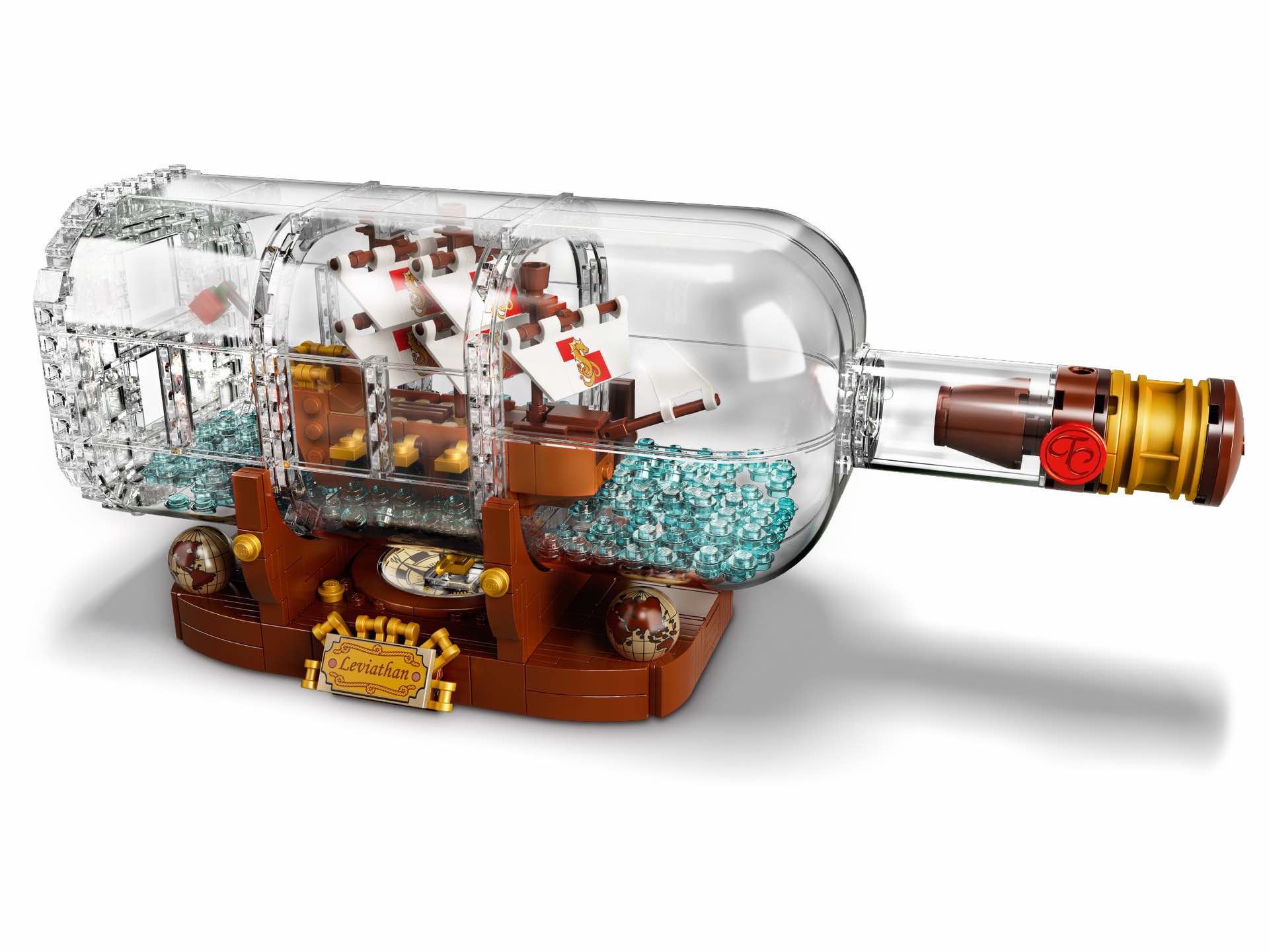 LEGO Ideas “Ship in a Bottle” Model Kit — Tools and Toys
