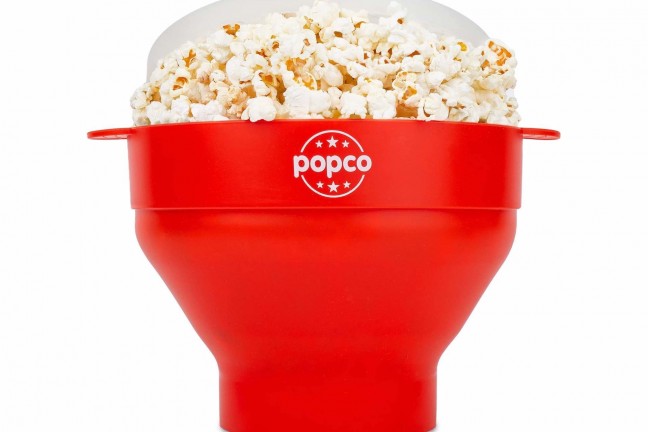 Popco collapsible silicone popcorn popper. ($14)
