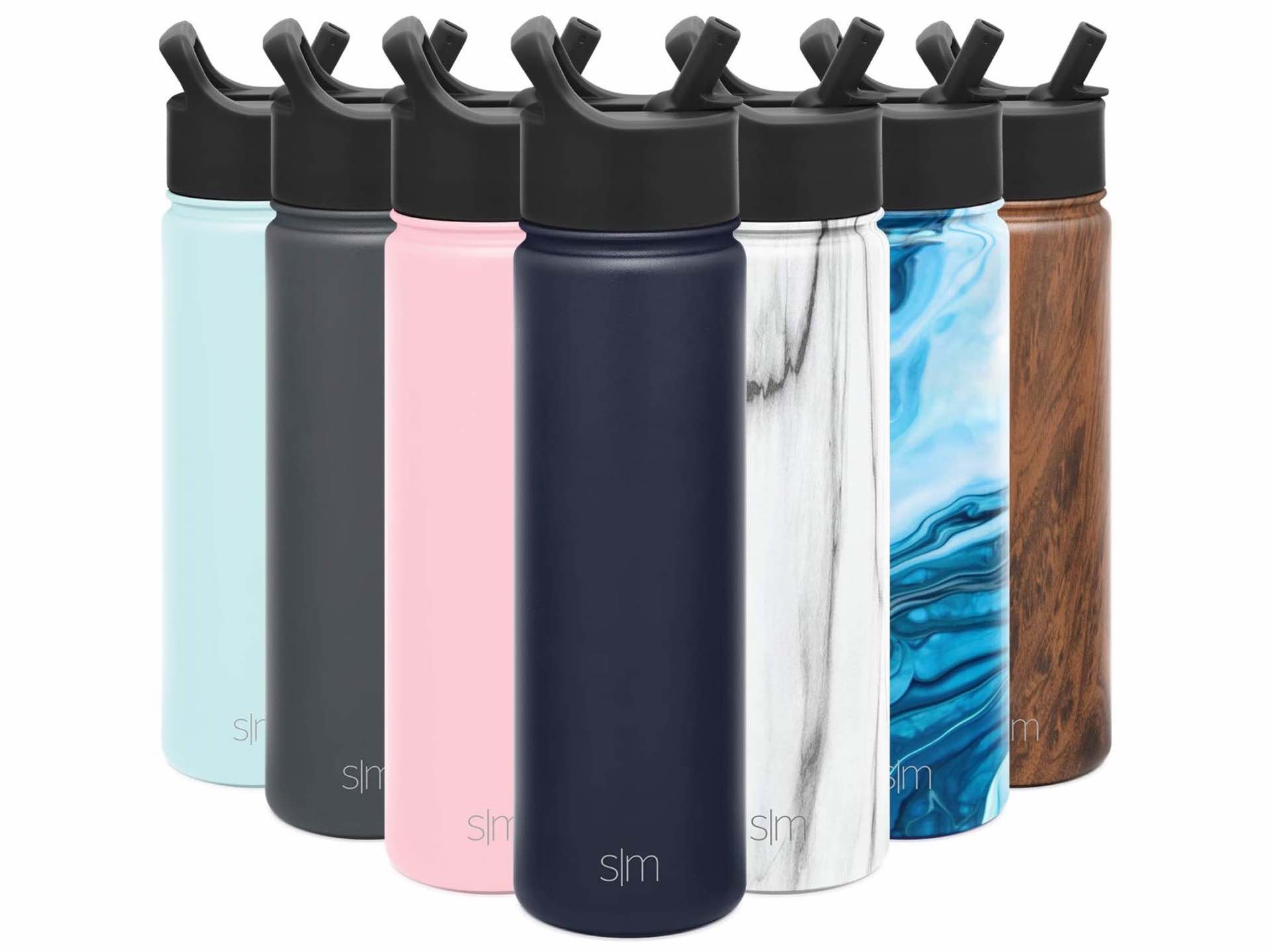 Simple Modern Water Bottle with Straw Lid Vacuum Insulated