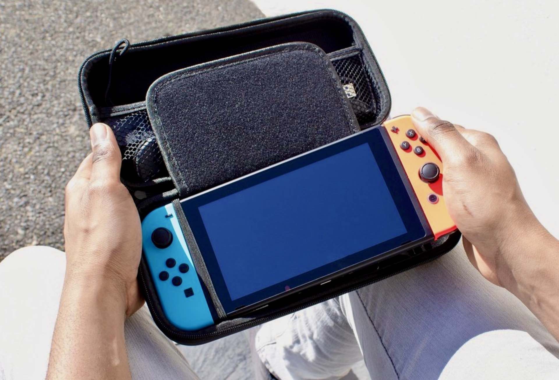 Orzly carry case compatible deals with nintendo switch