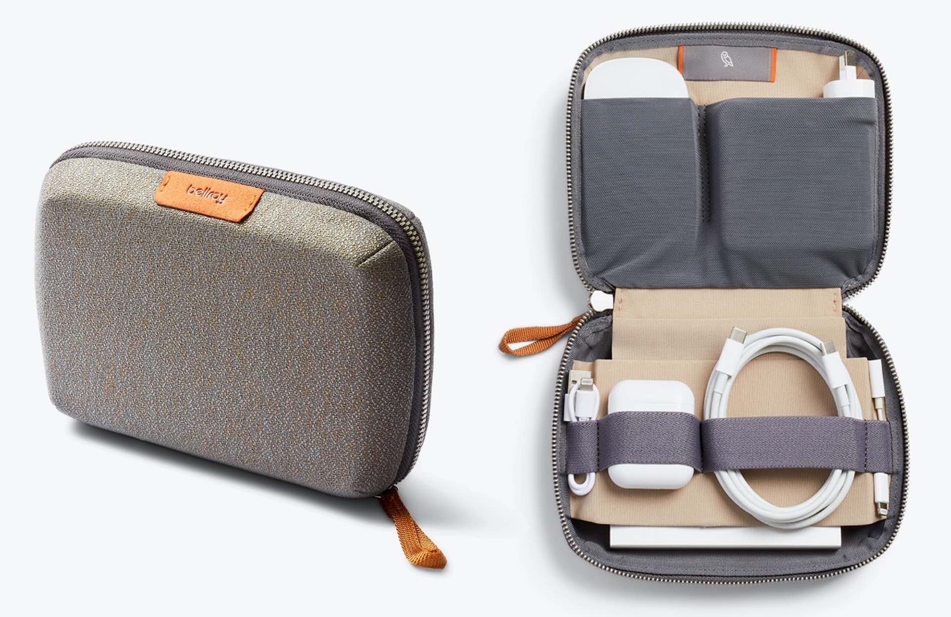 Bellroy Tech Kit Compact organizer pouch. ($55, available in a variety of colors/materials)