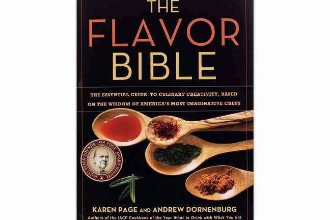 The Flavor Bible by Karen Page and Andrew Dornenburg. ($20 hardcover)