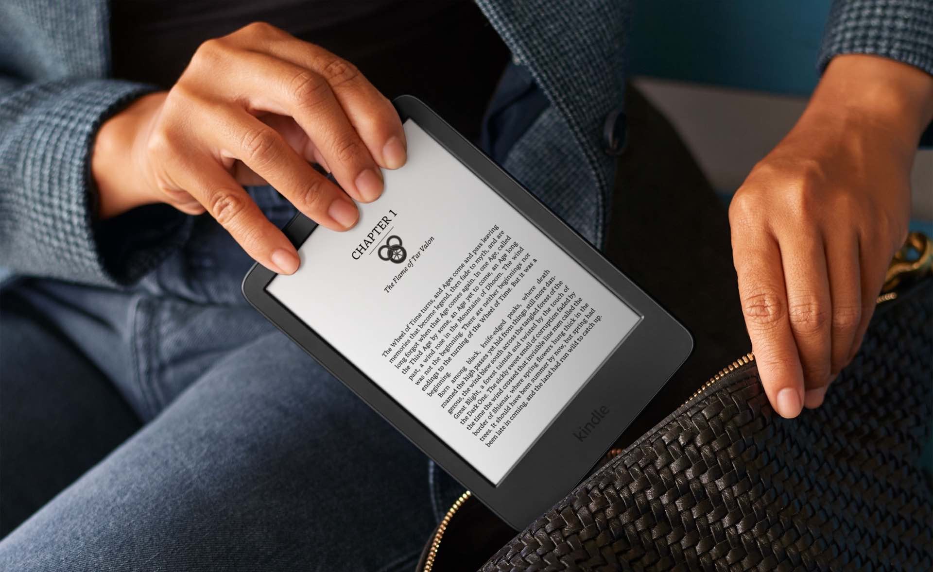 The 2022 base-model Amazon Kindle e-reader. ($100 with lockscreen ads, $120 without ads)
