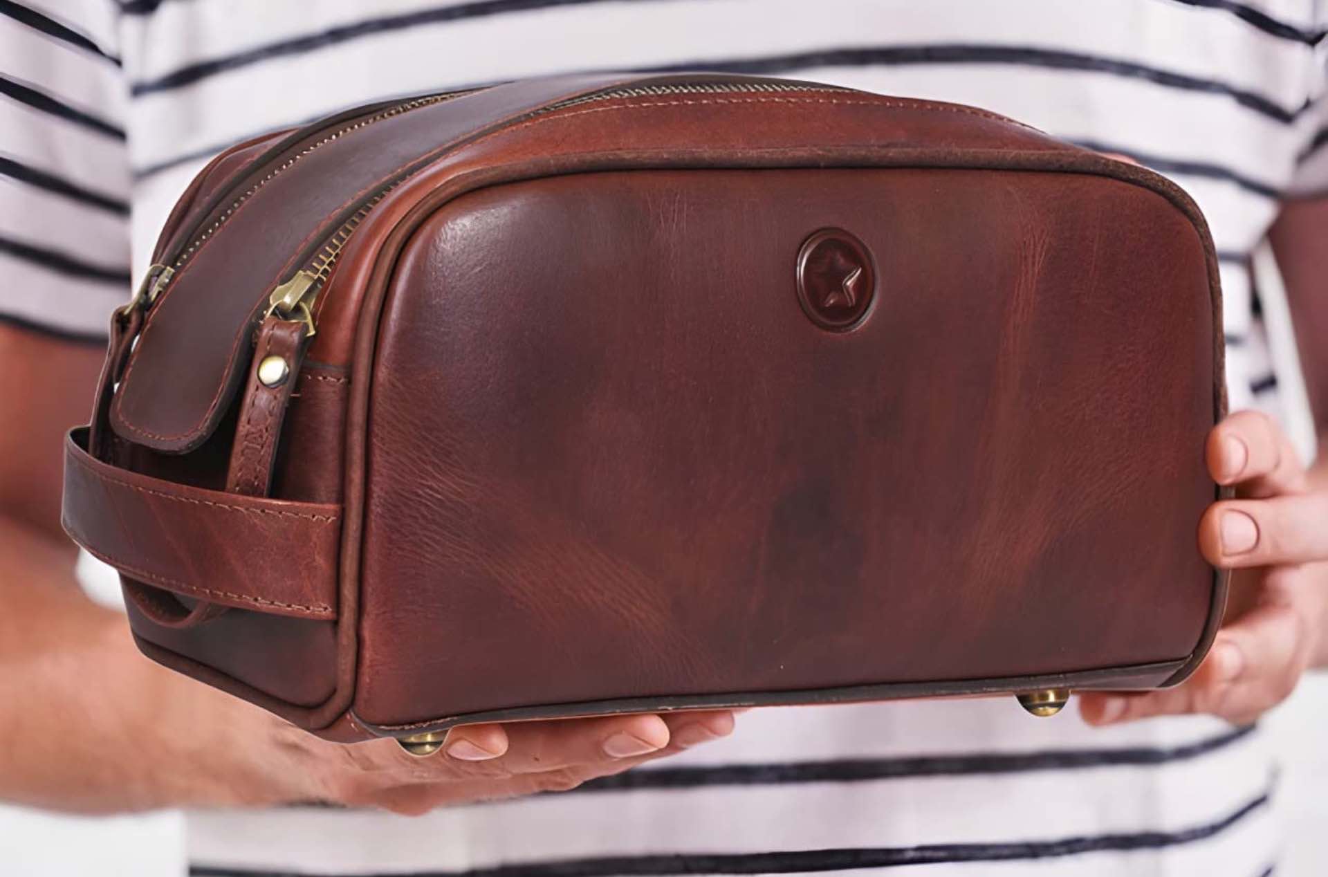 Aaron Leather Goods Dopp kit. ($40)